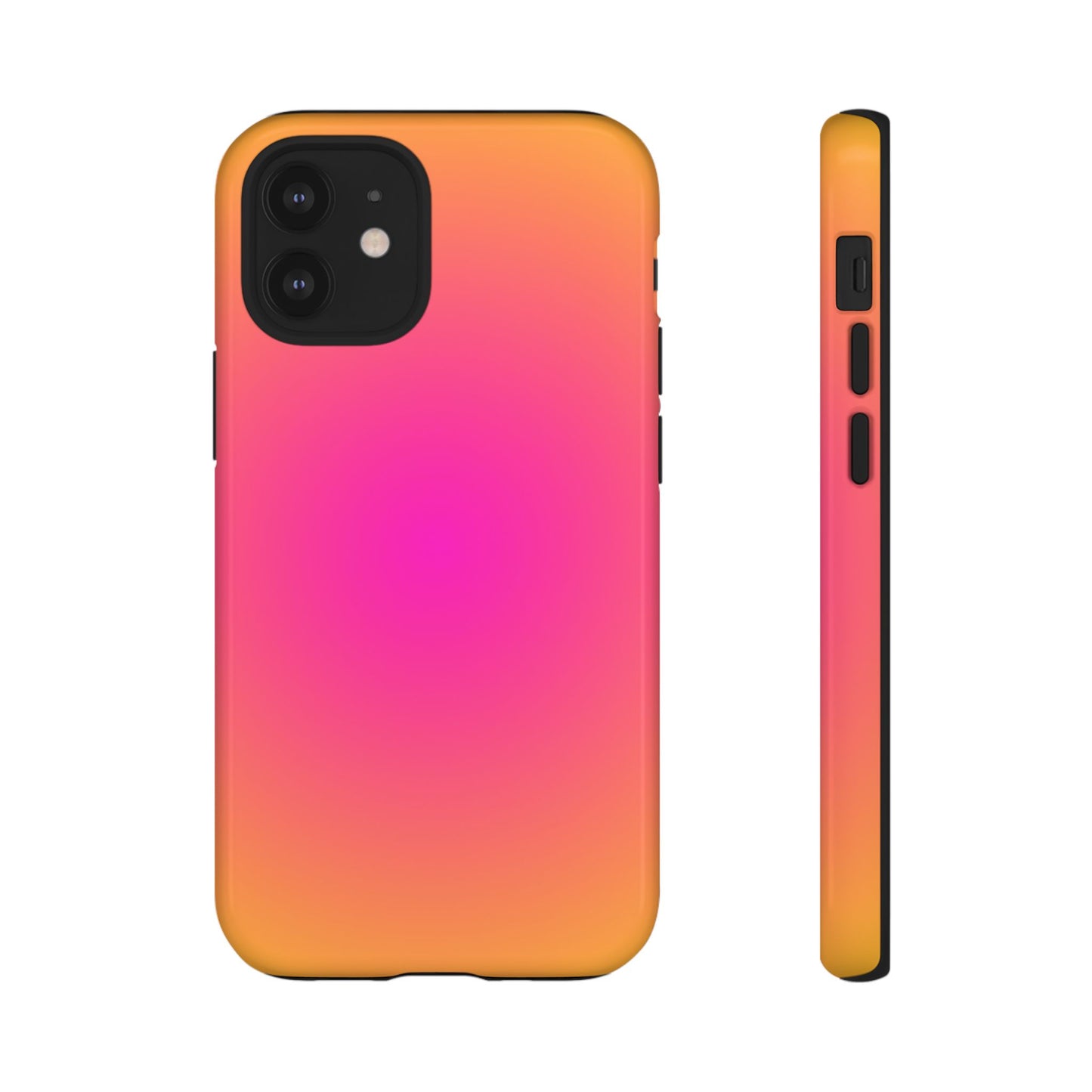 Pink to orange aura