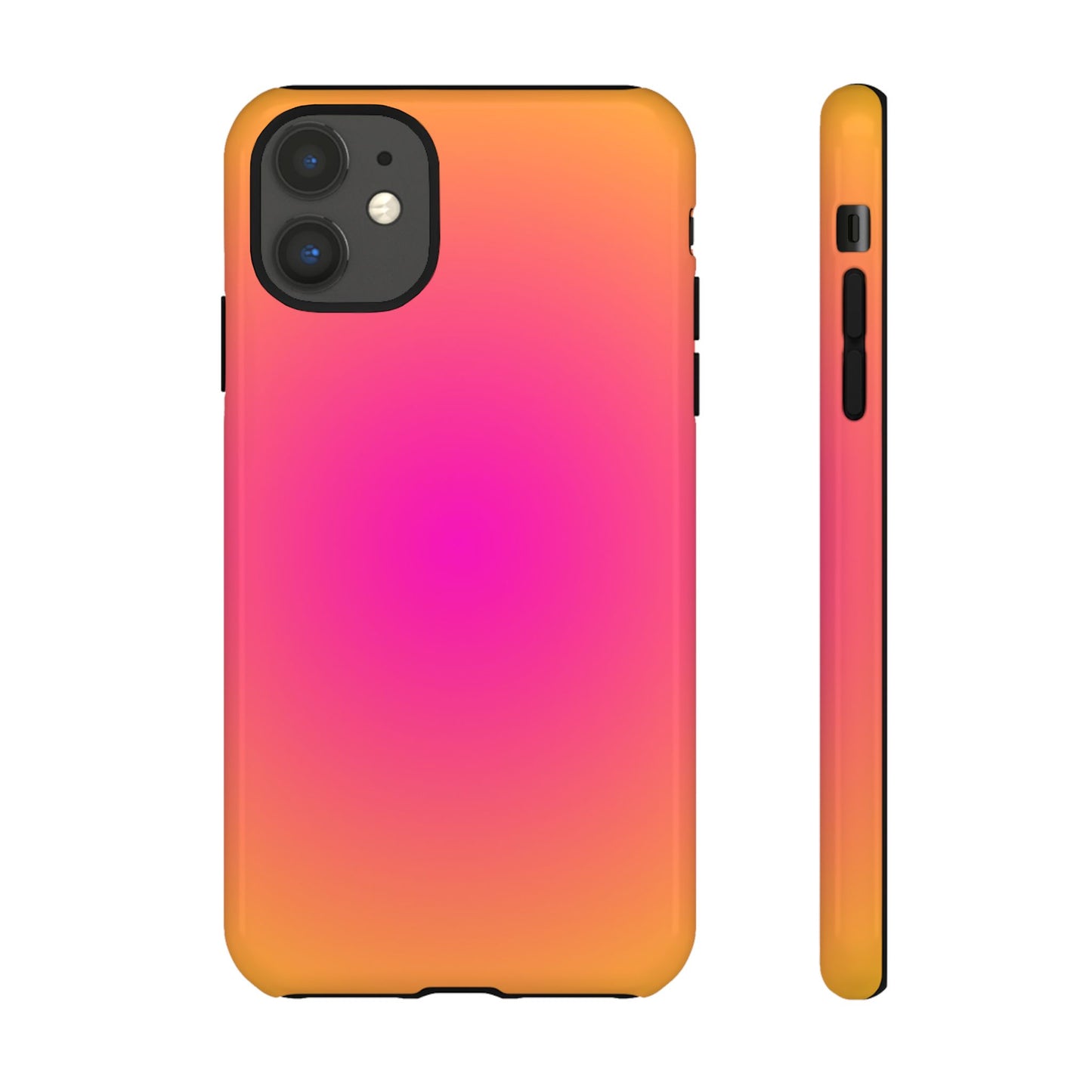 Pink to orange aura