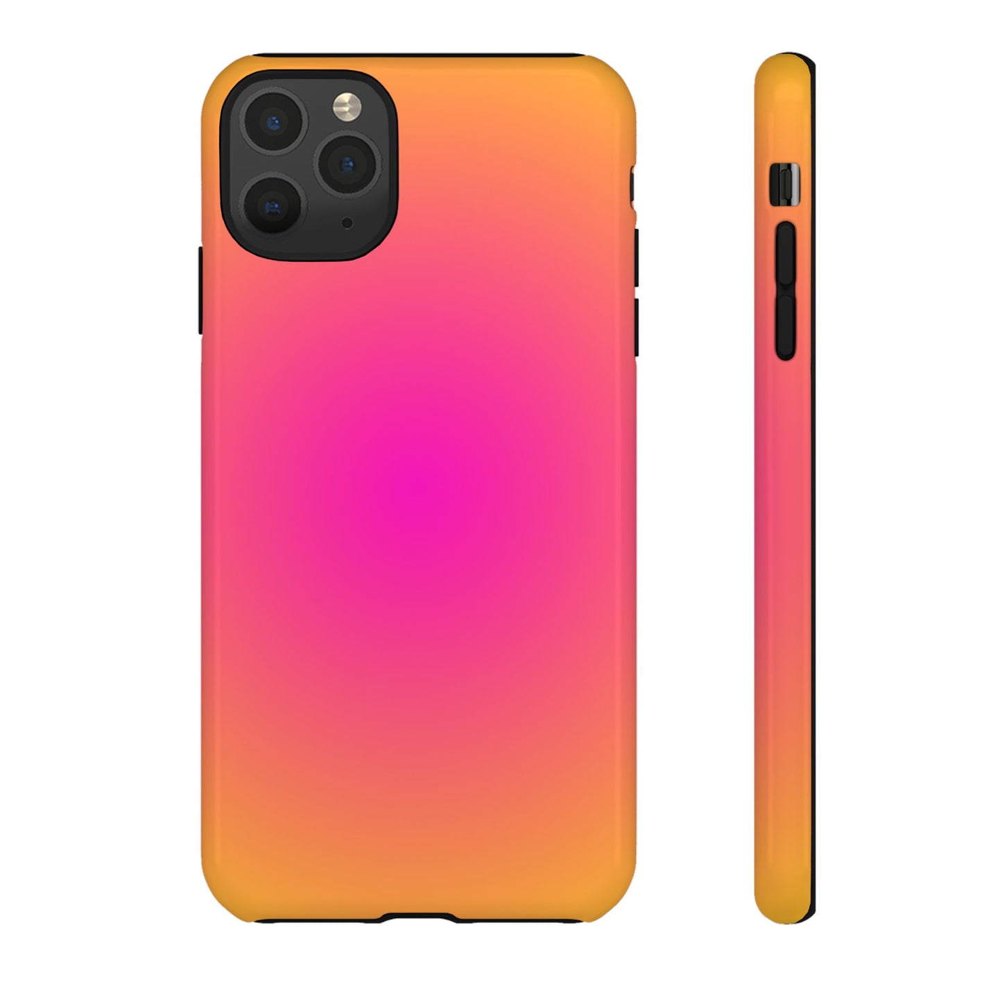 Pink to orange aura