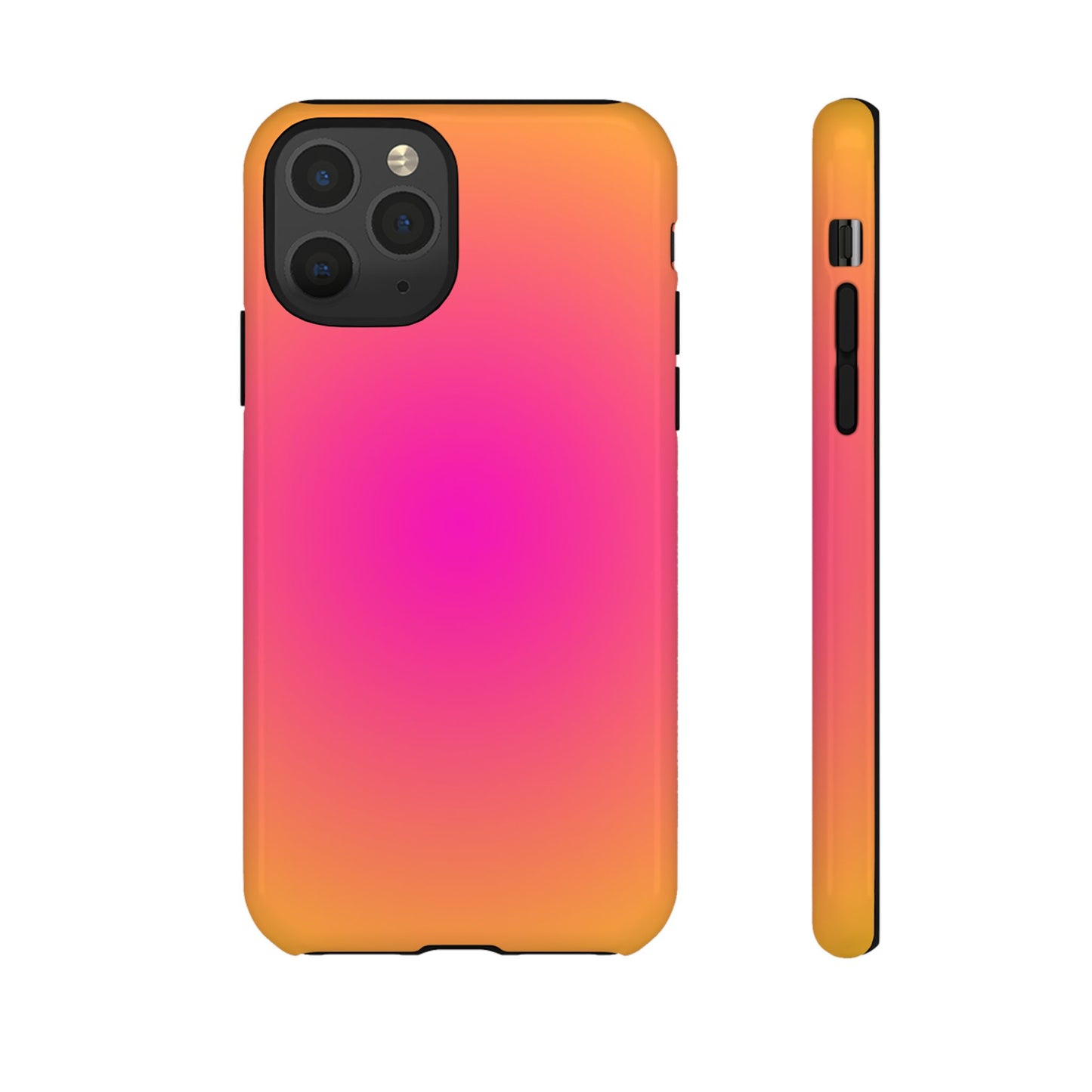 Pink to orange aura