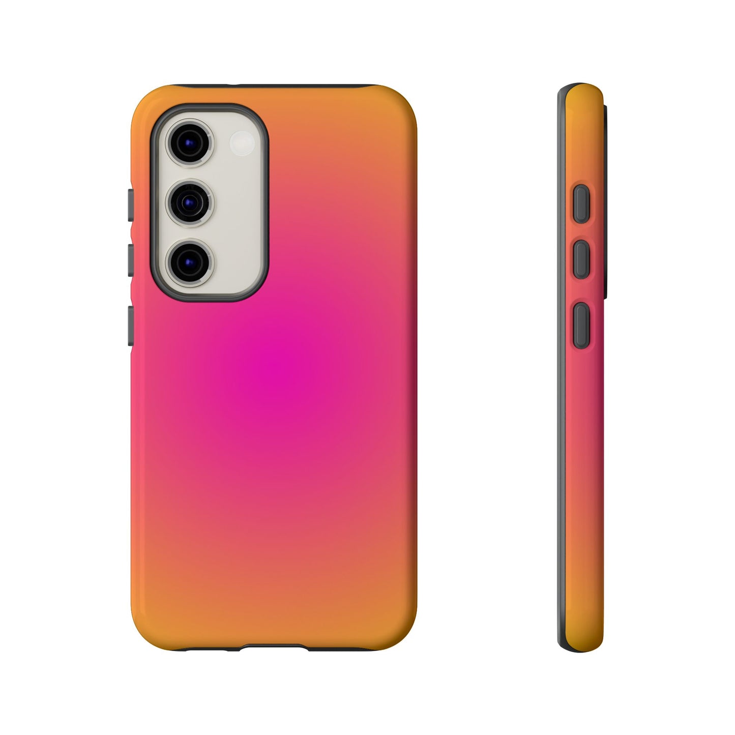 Pink to orange aura