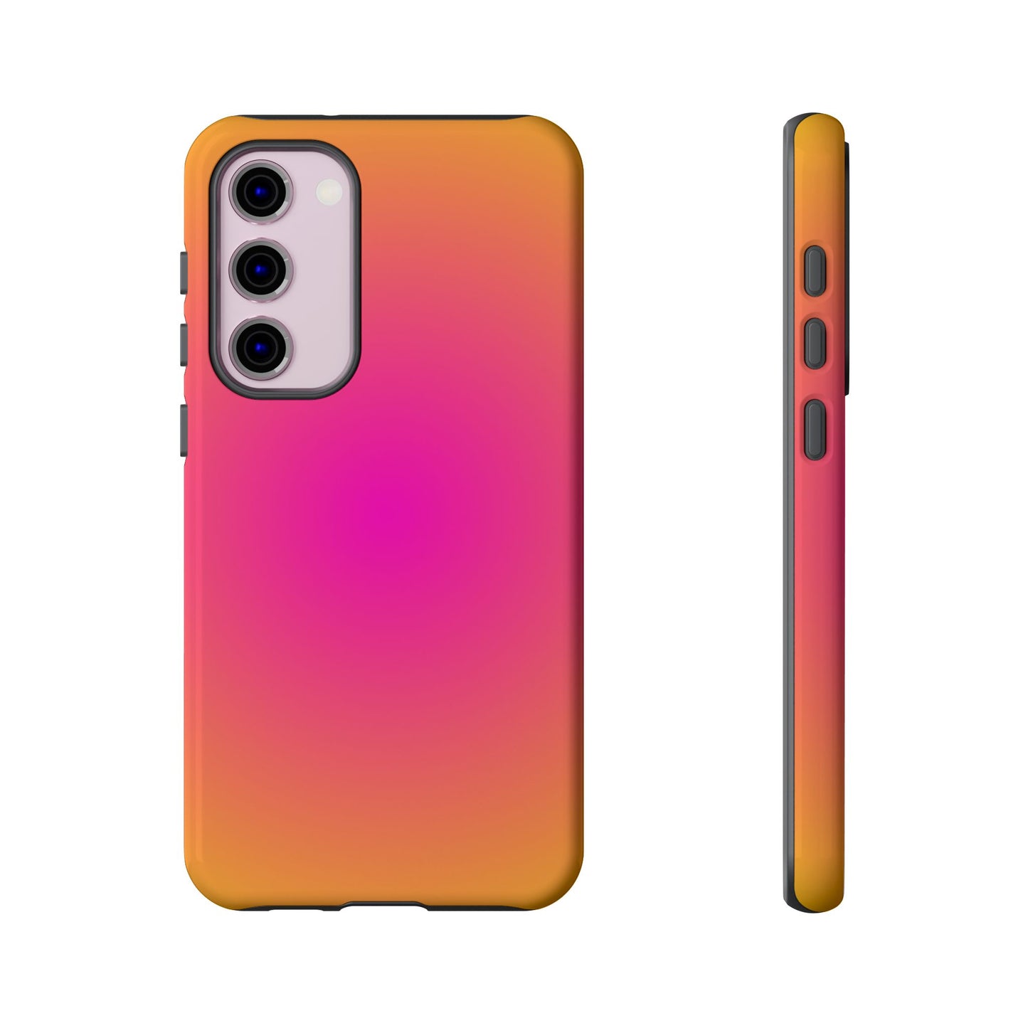 Pink to orange aura