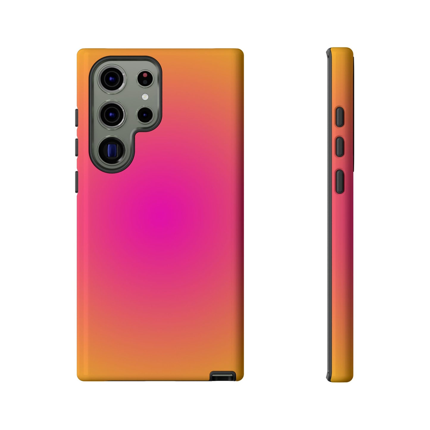 Pink to orange aura