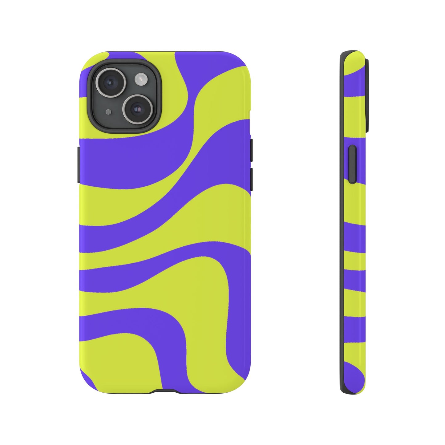 Green and purple swirl