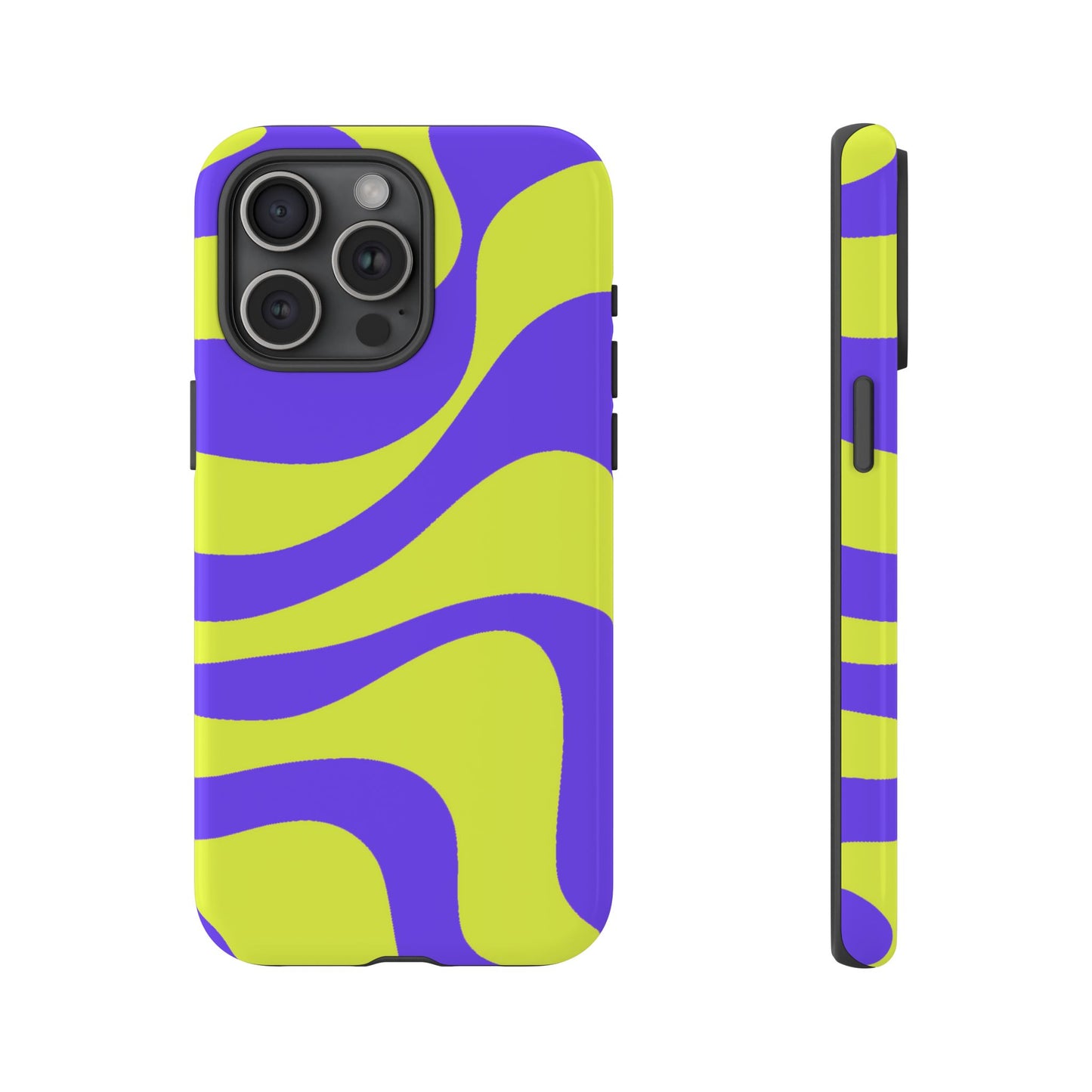 Green and purple swirl