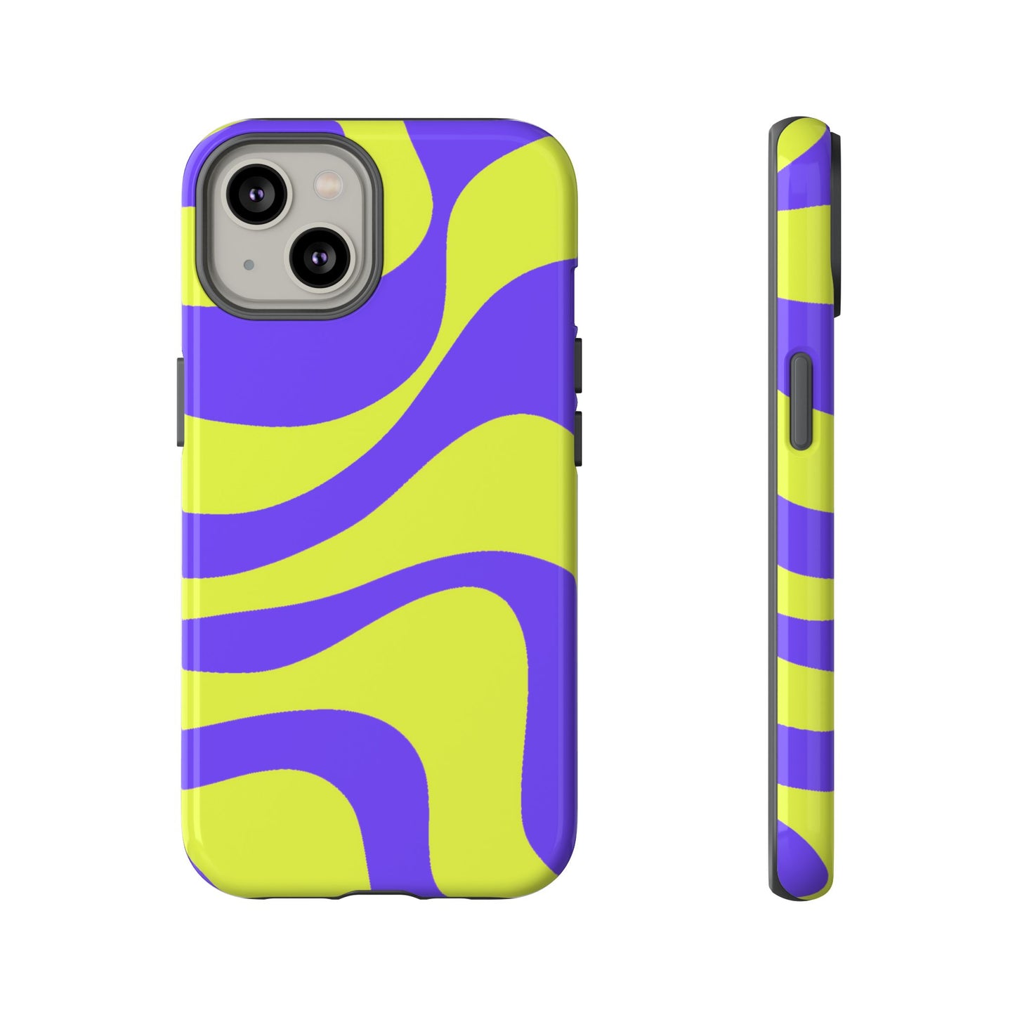 Green and purple swirl