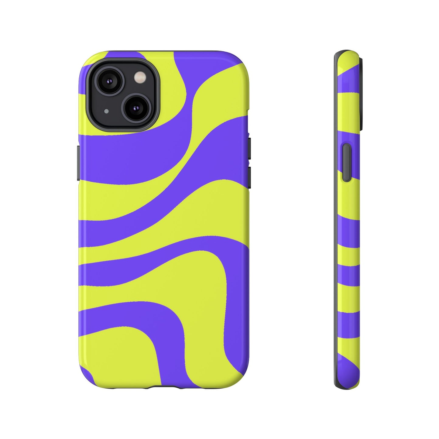 Green and purple swirl