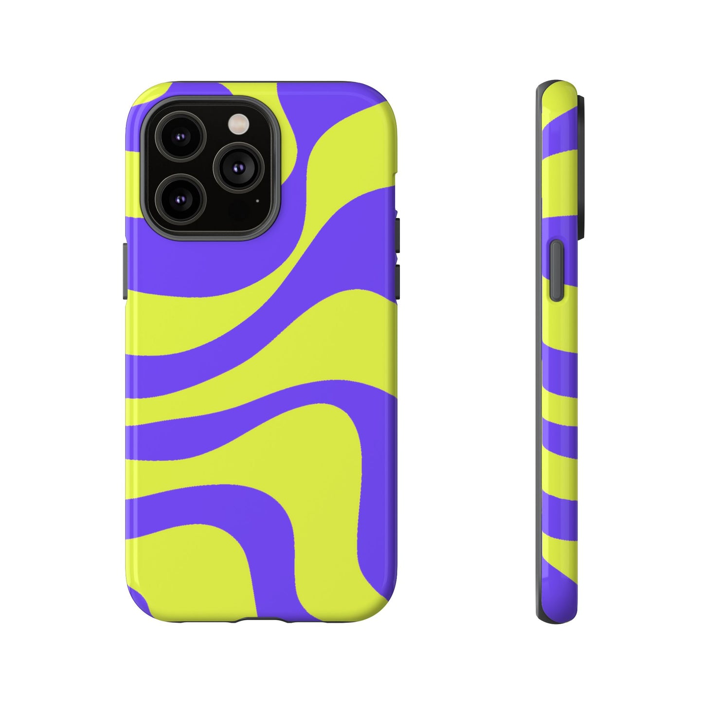 Green and purple swirl