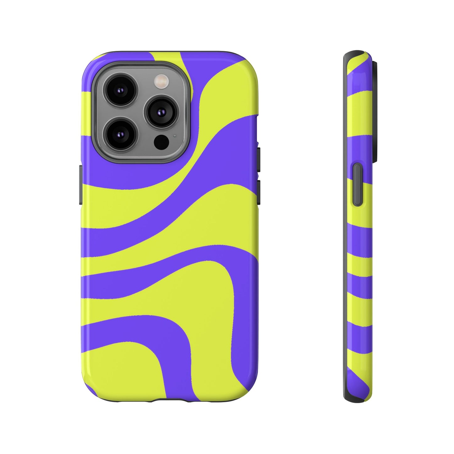 Green and purple swirl