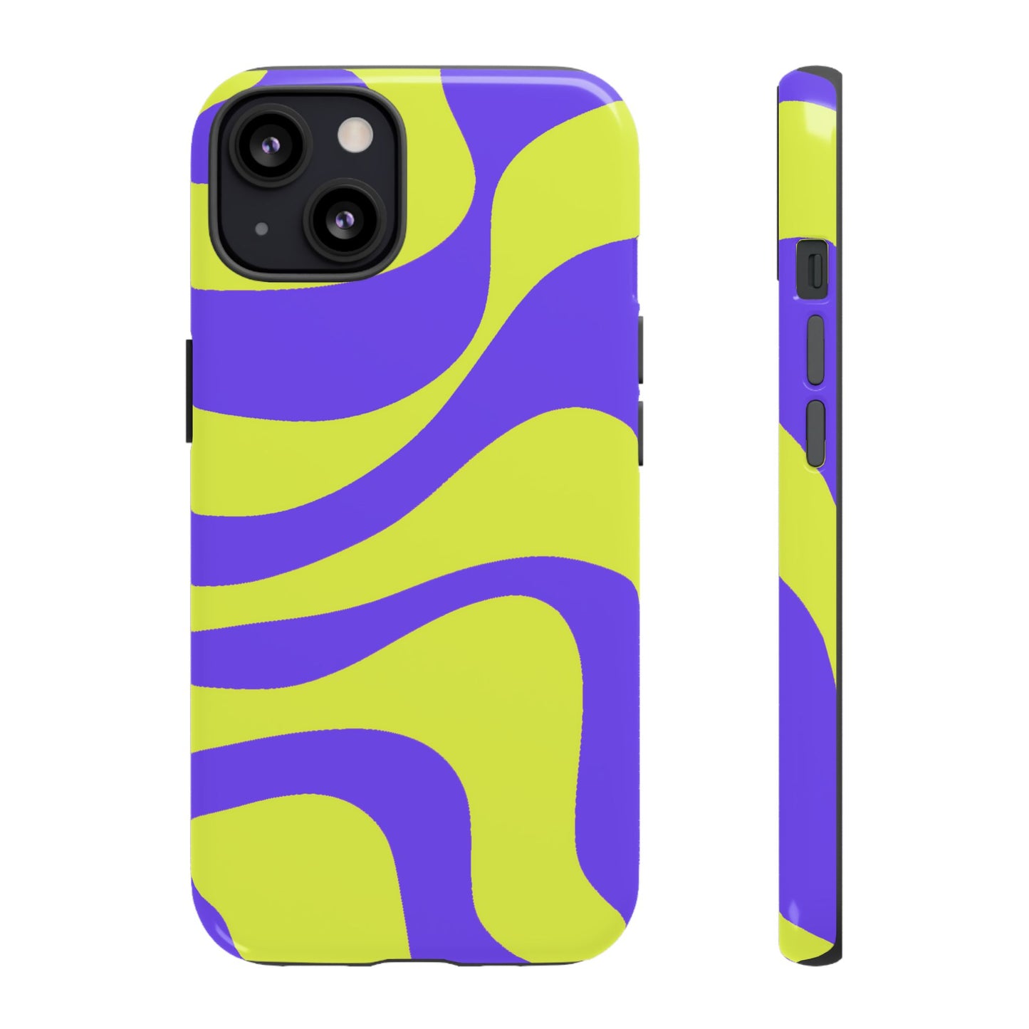 Green and purple swirl