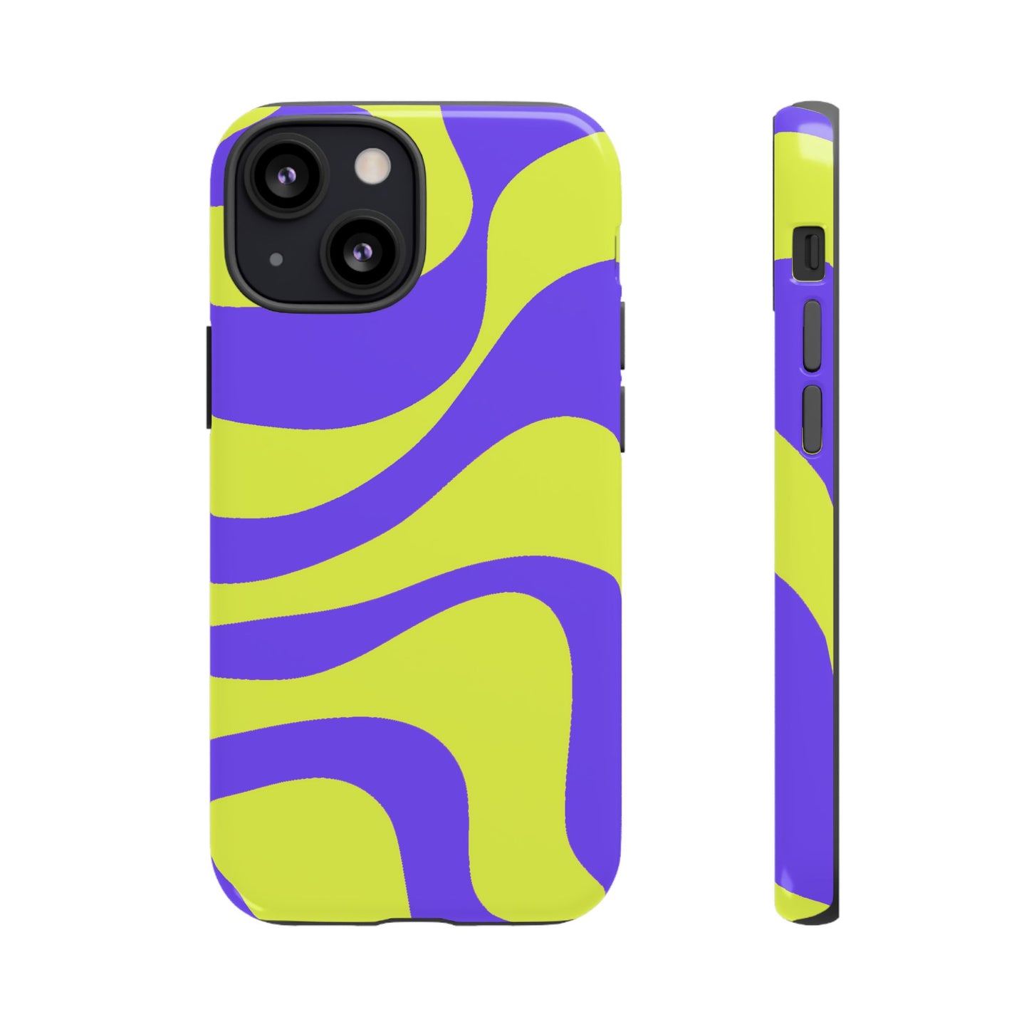 Green and purple swirl