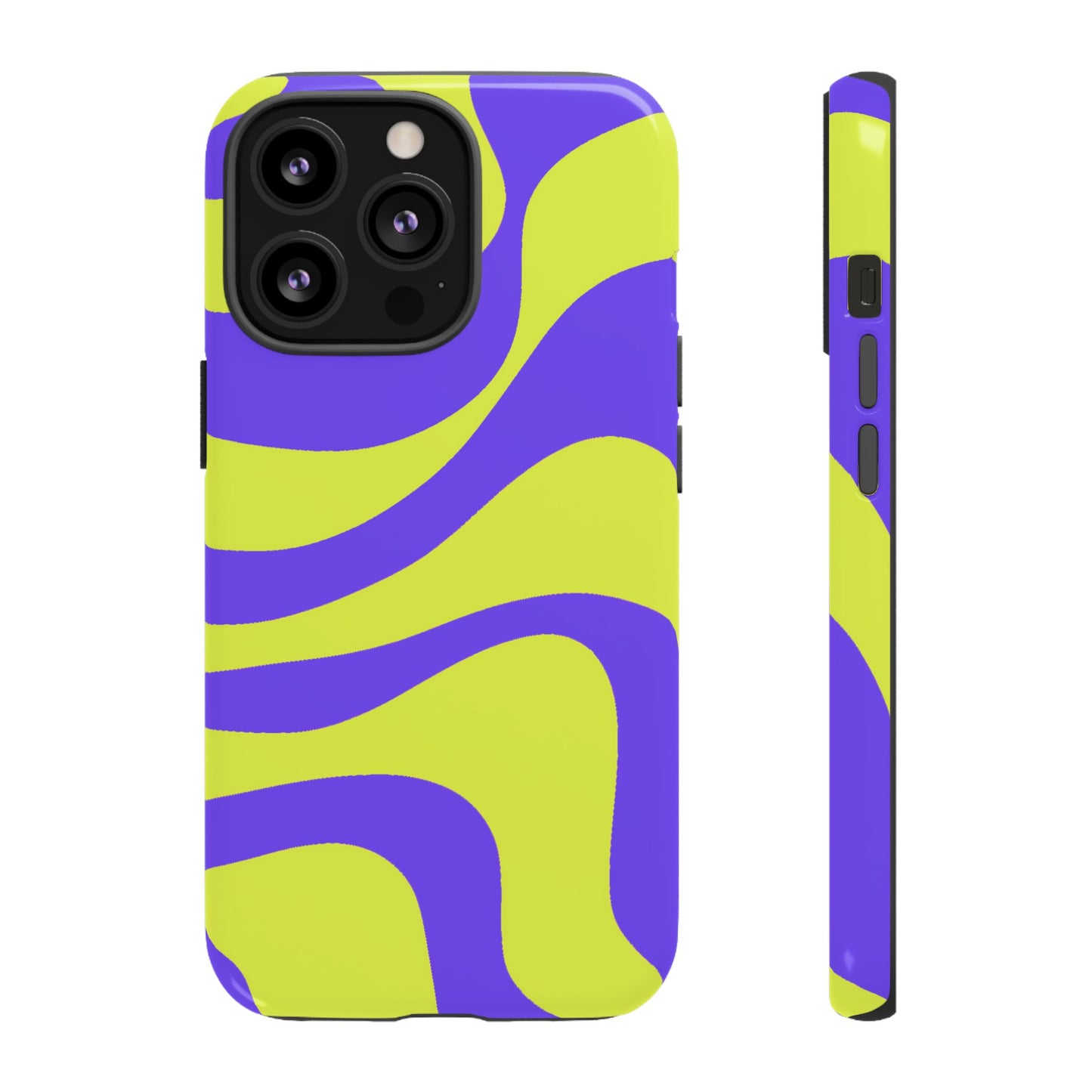 Green and purple swirl