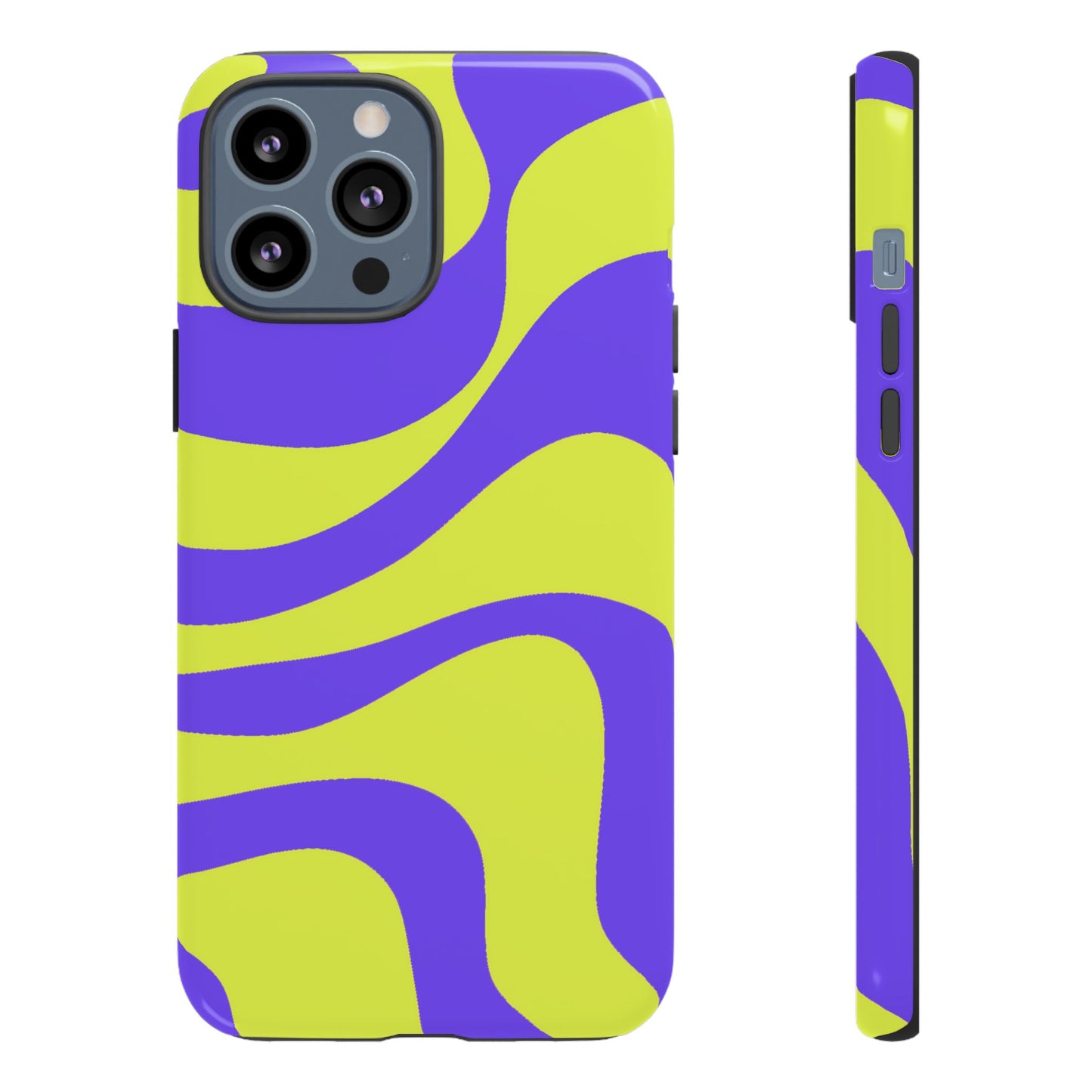 Green and purple swirl
