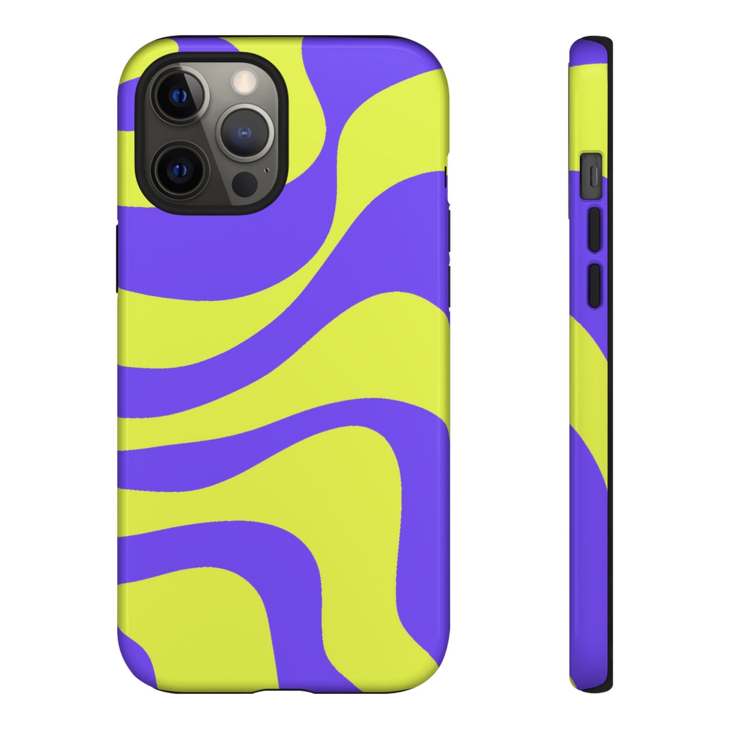 Green and purple swirl