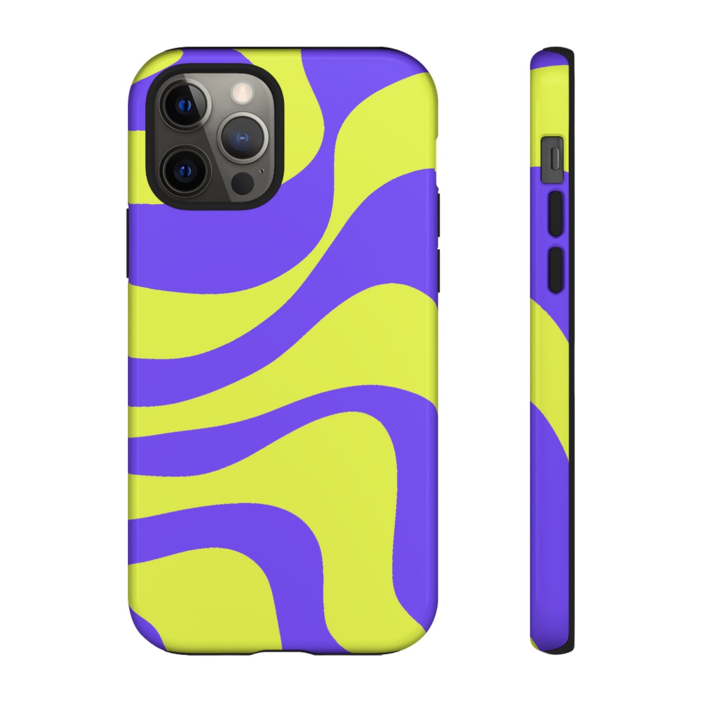 Green and purple swirl