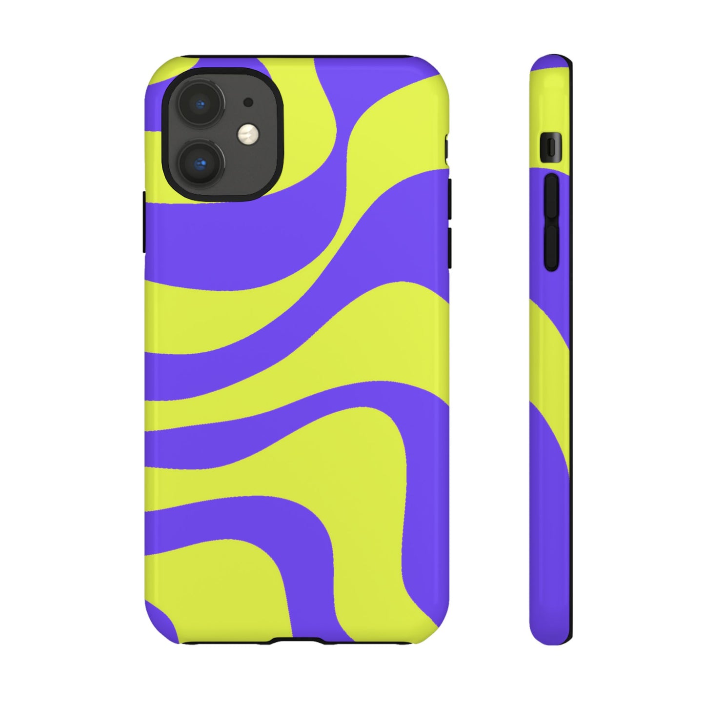 Green and purple swirl