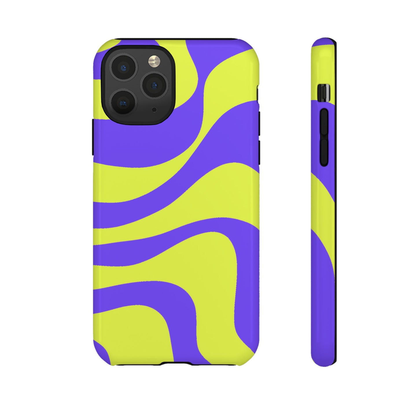 Green and purple swirl