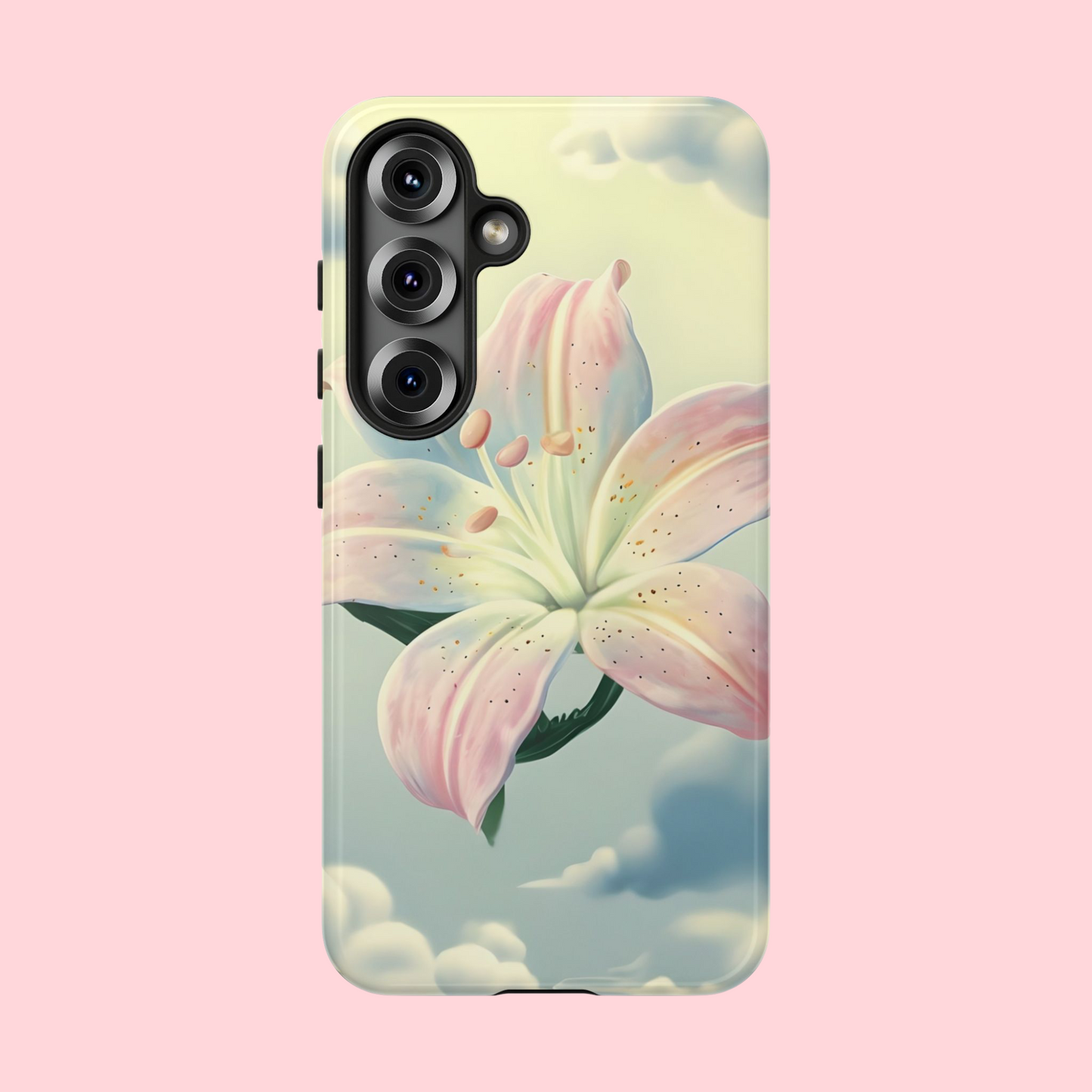 Pink flower in sky