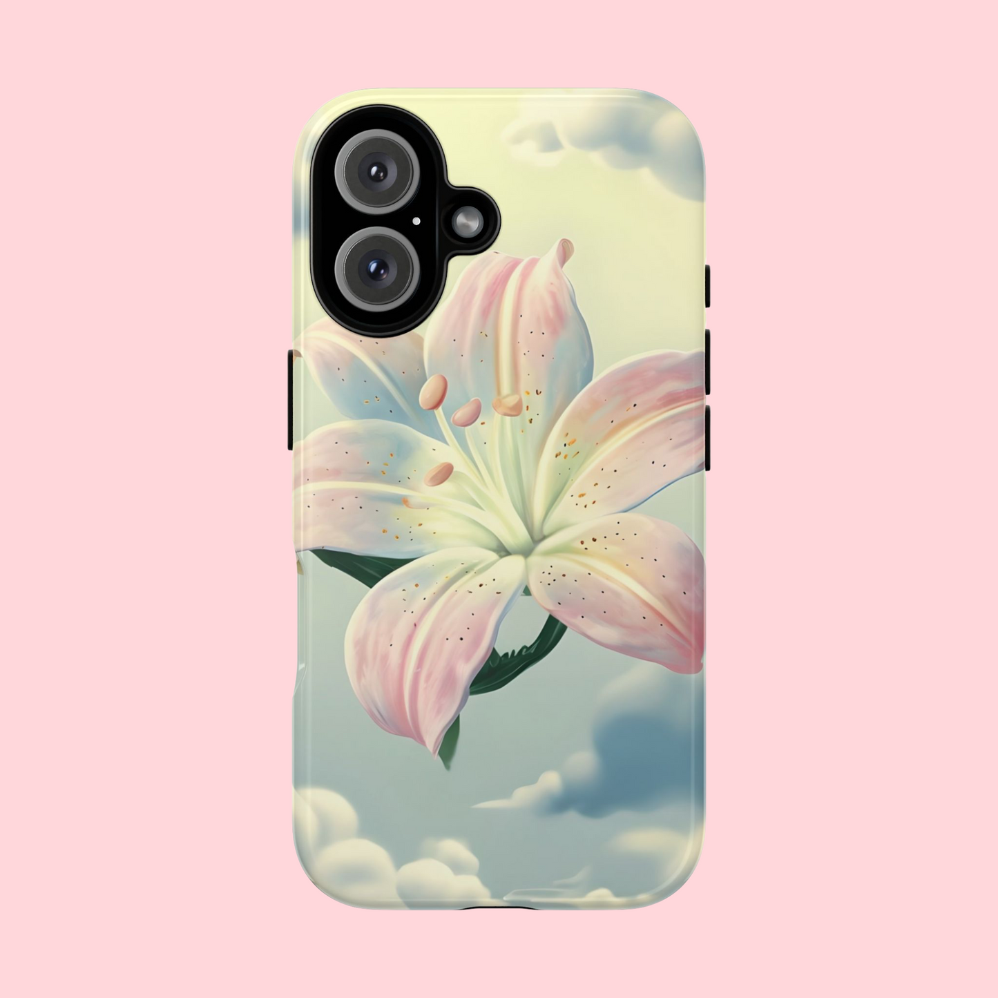 Pink flower in sky