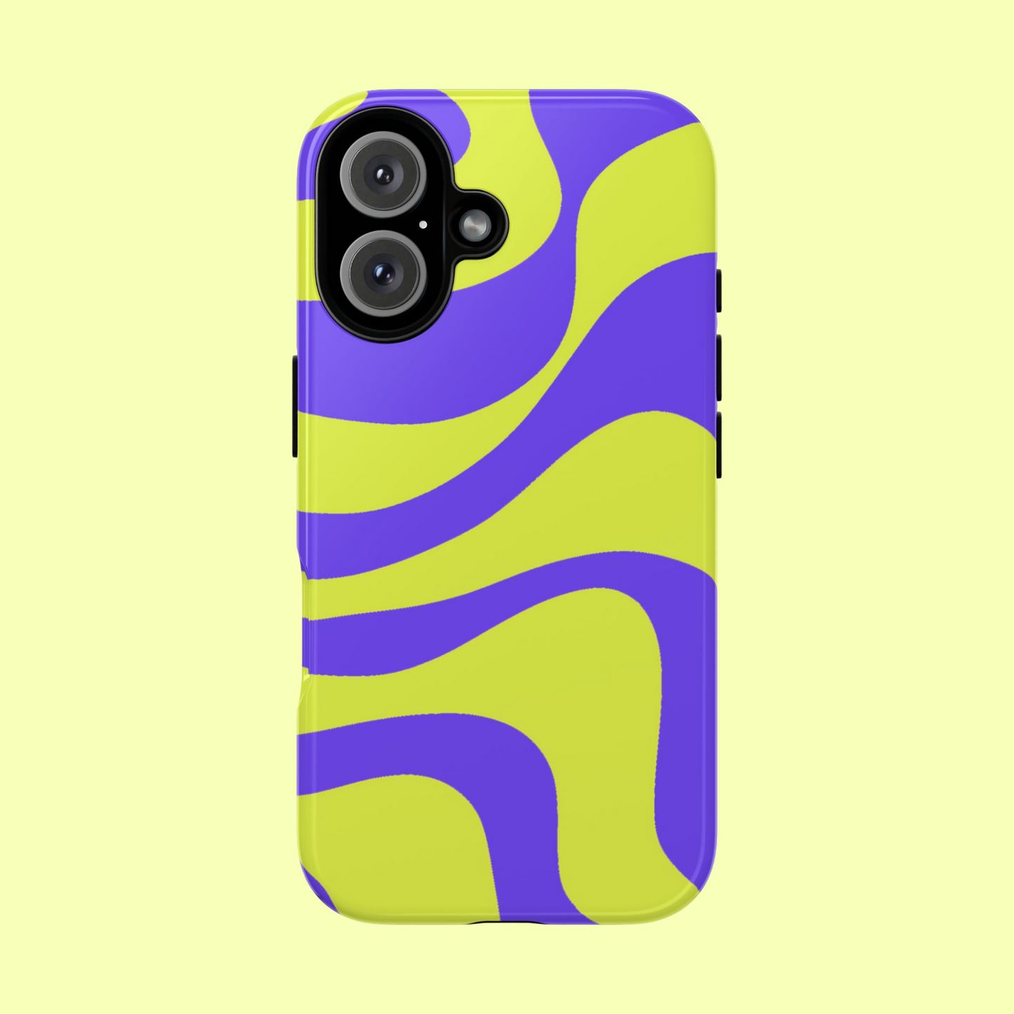 Green and purple swirl
