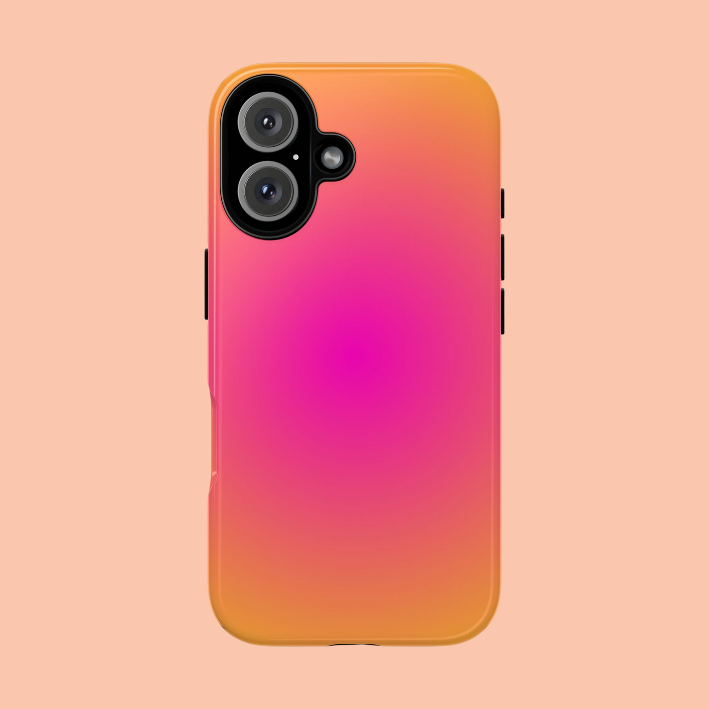 Pink to orange aura