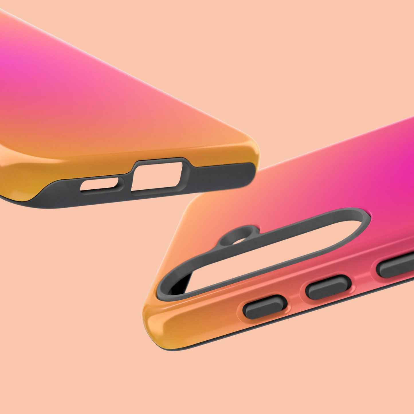 Pink to orange aura