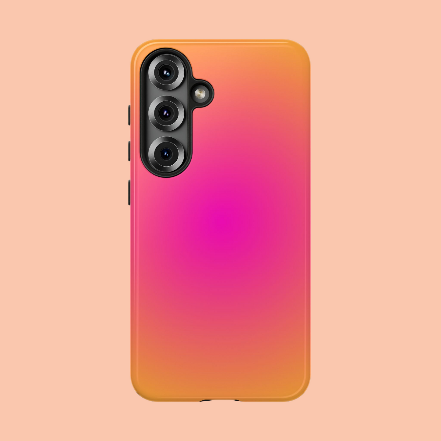 Pink to orange aura
