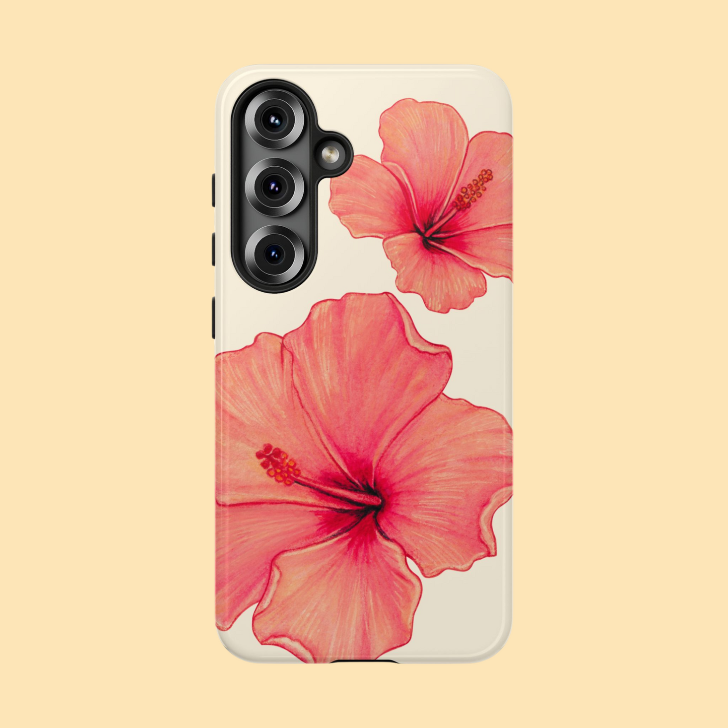 Coral on cream