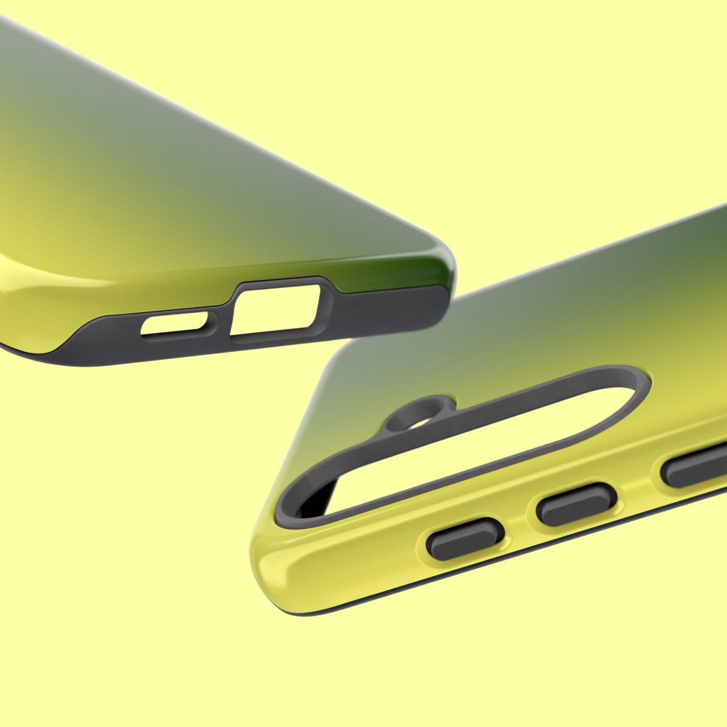 Soft yellow to green