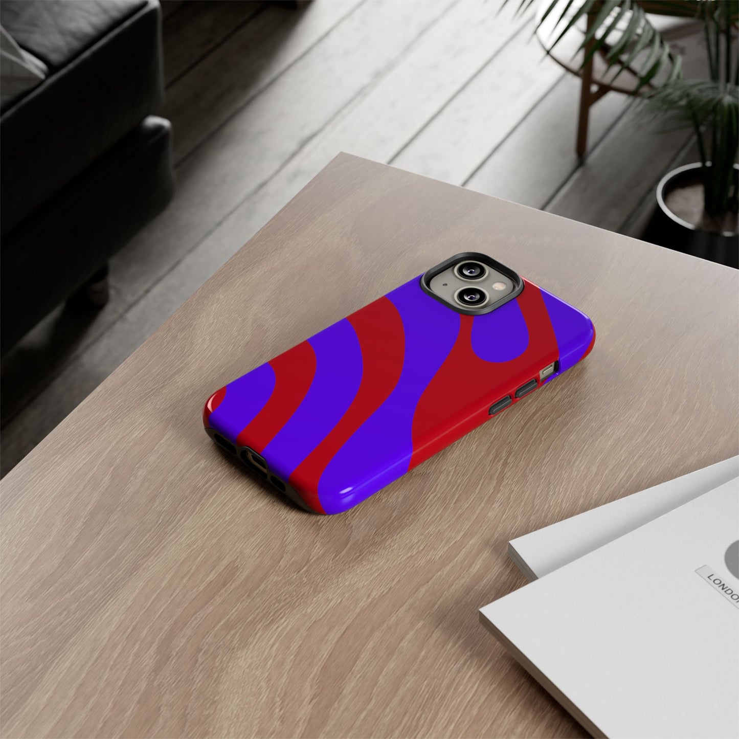 Red and purple swirl