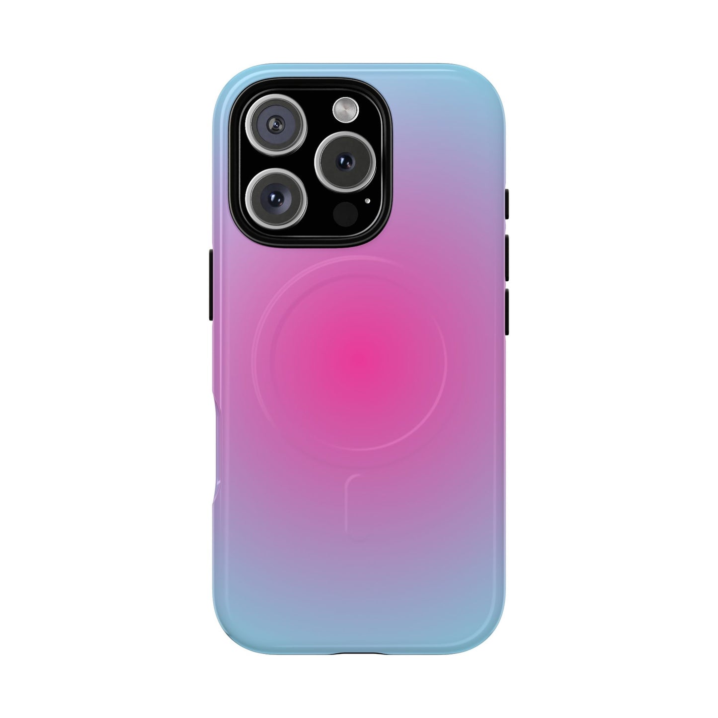 Blue to pink aura
