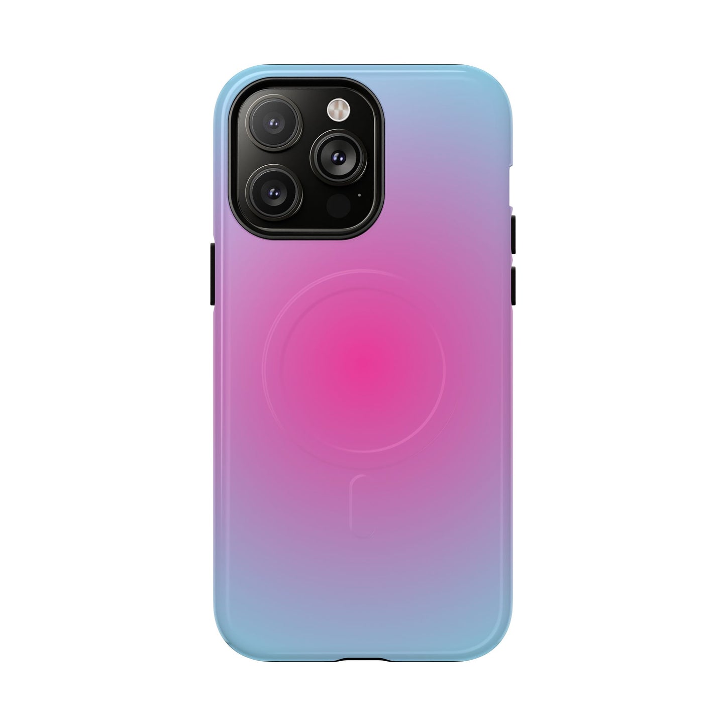 Blue to pink aura