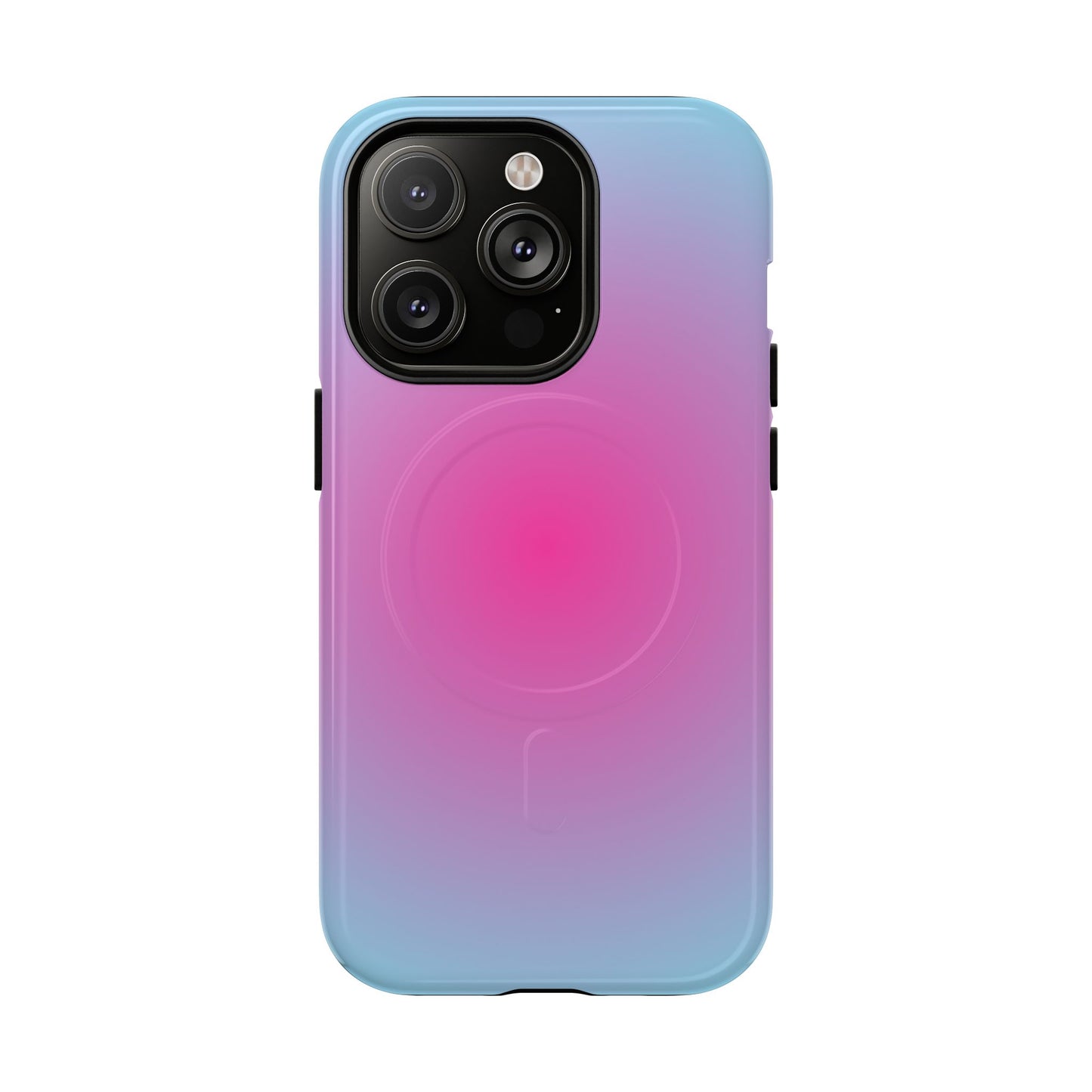 Blue to pink aura