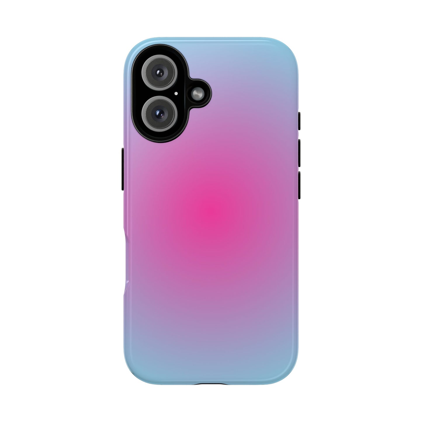 Blue to pink aura
