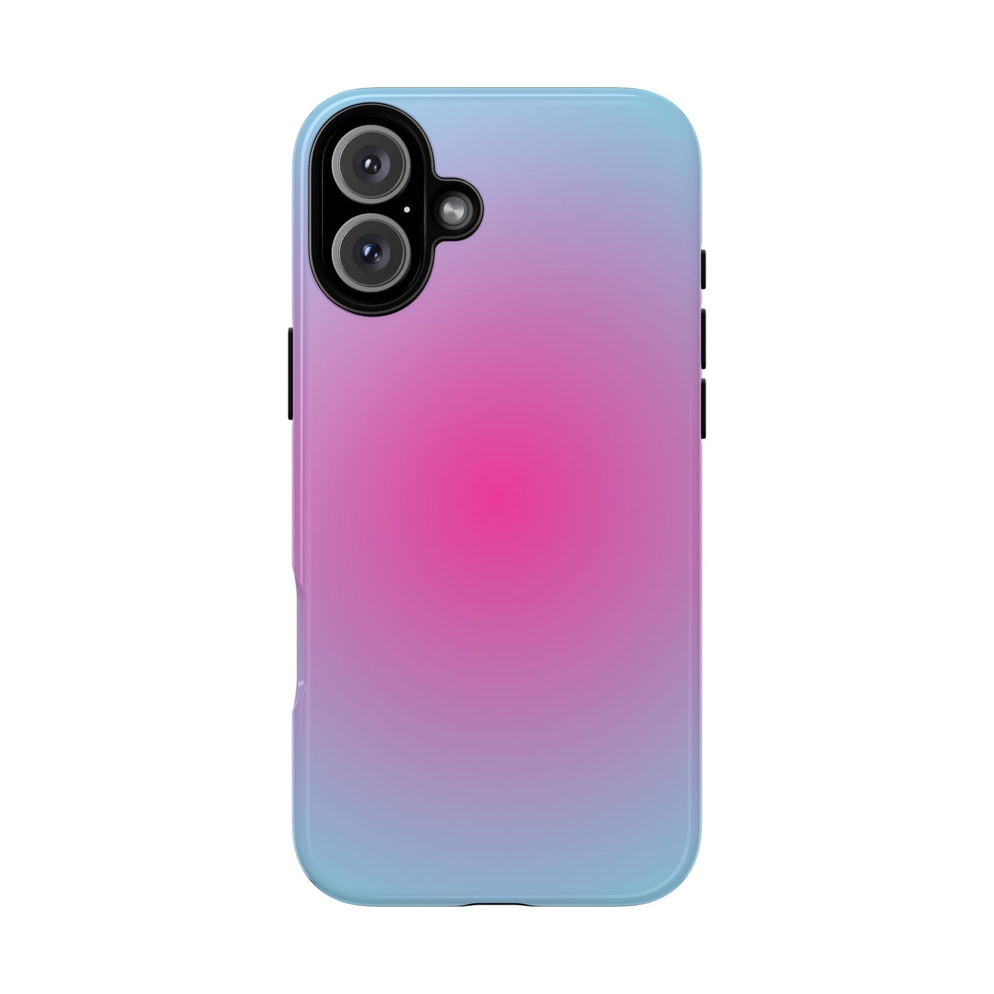 Blue to pink aura