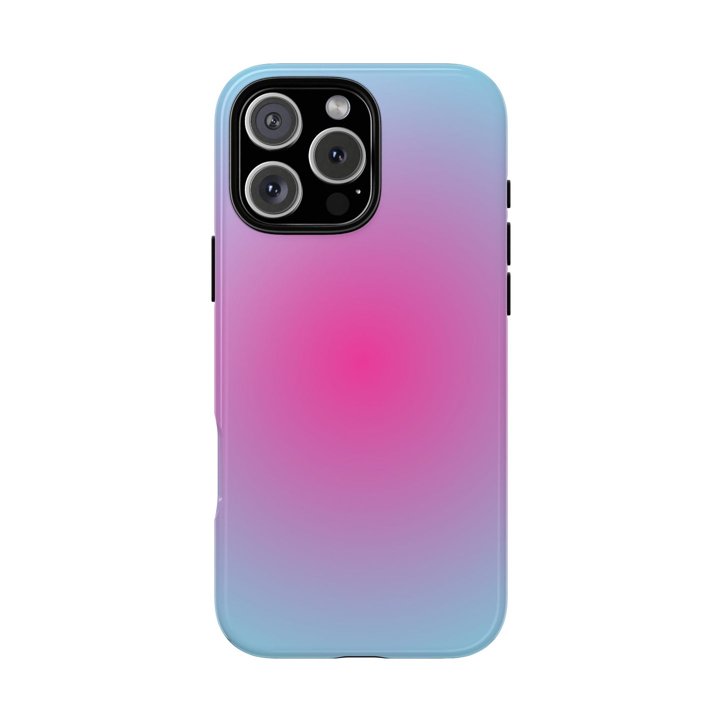 Blue to pink aura