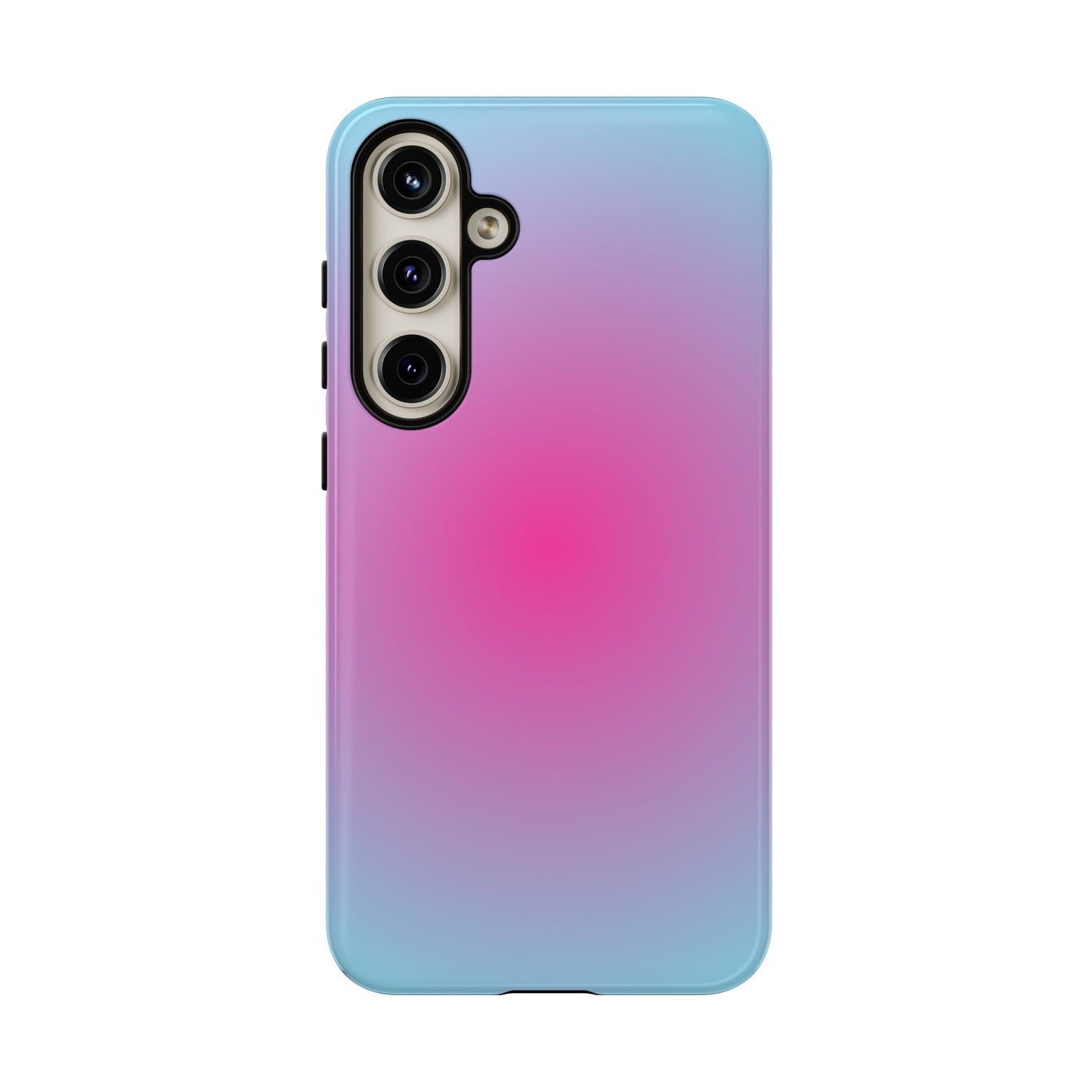 Blue to pink aura