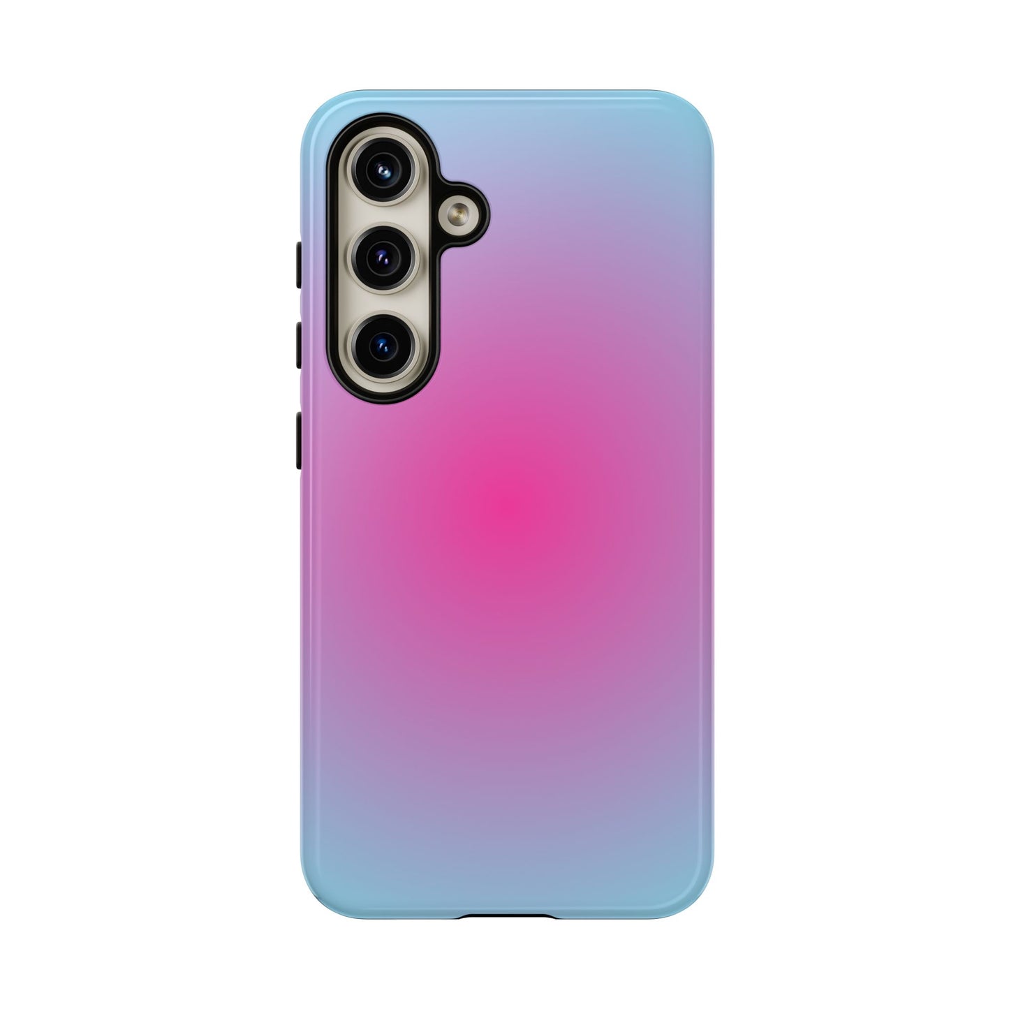 Blue to pink aura