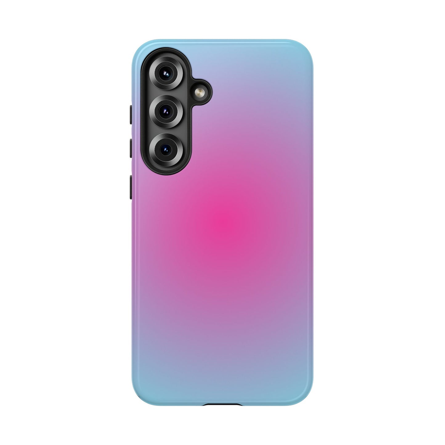 Blue to pink aura