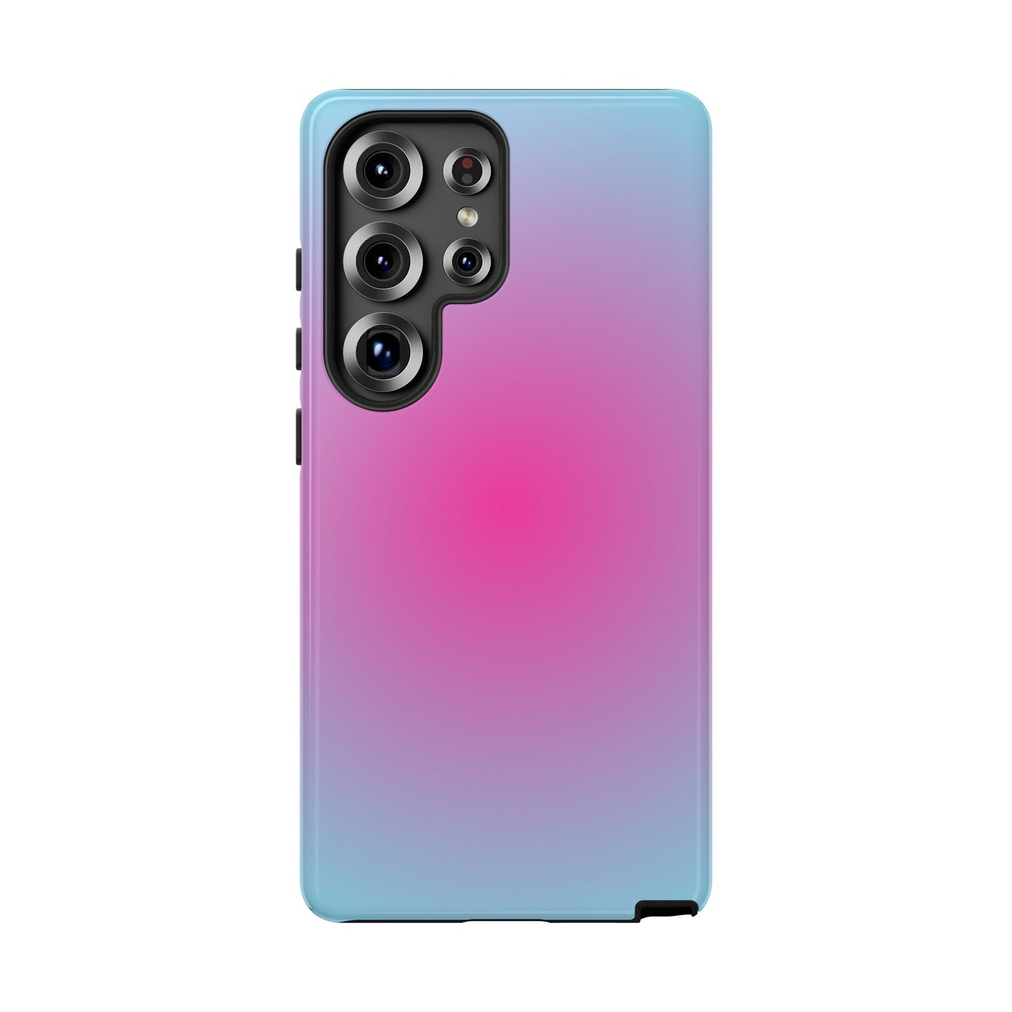 Blue to pink aura