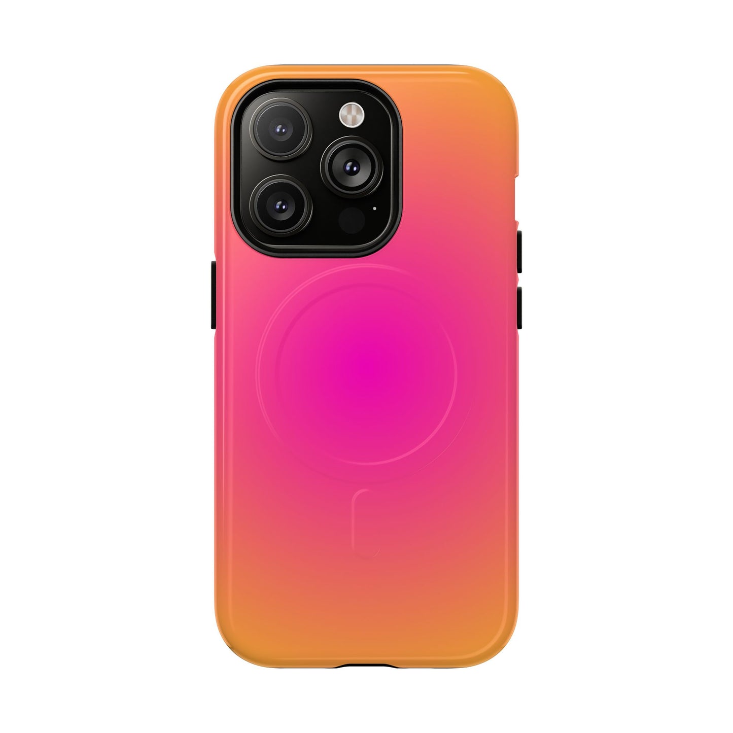 Pink to orange aura