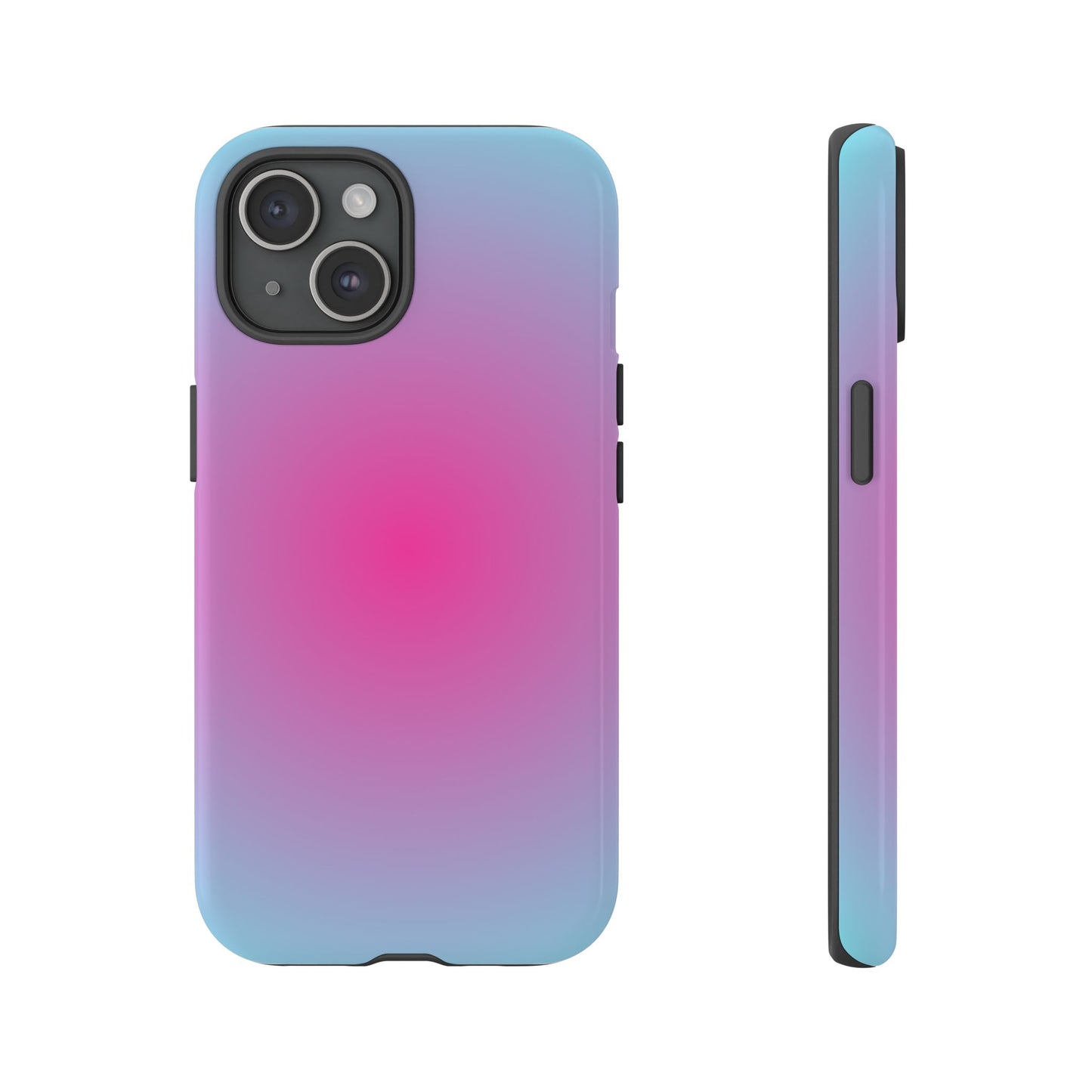 Blue to pink aura