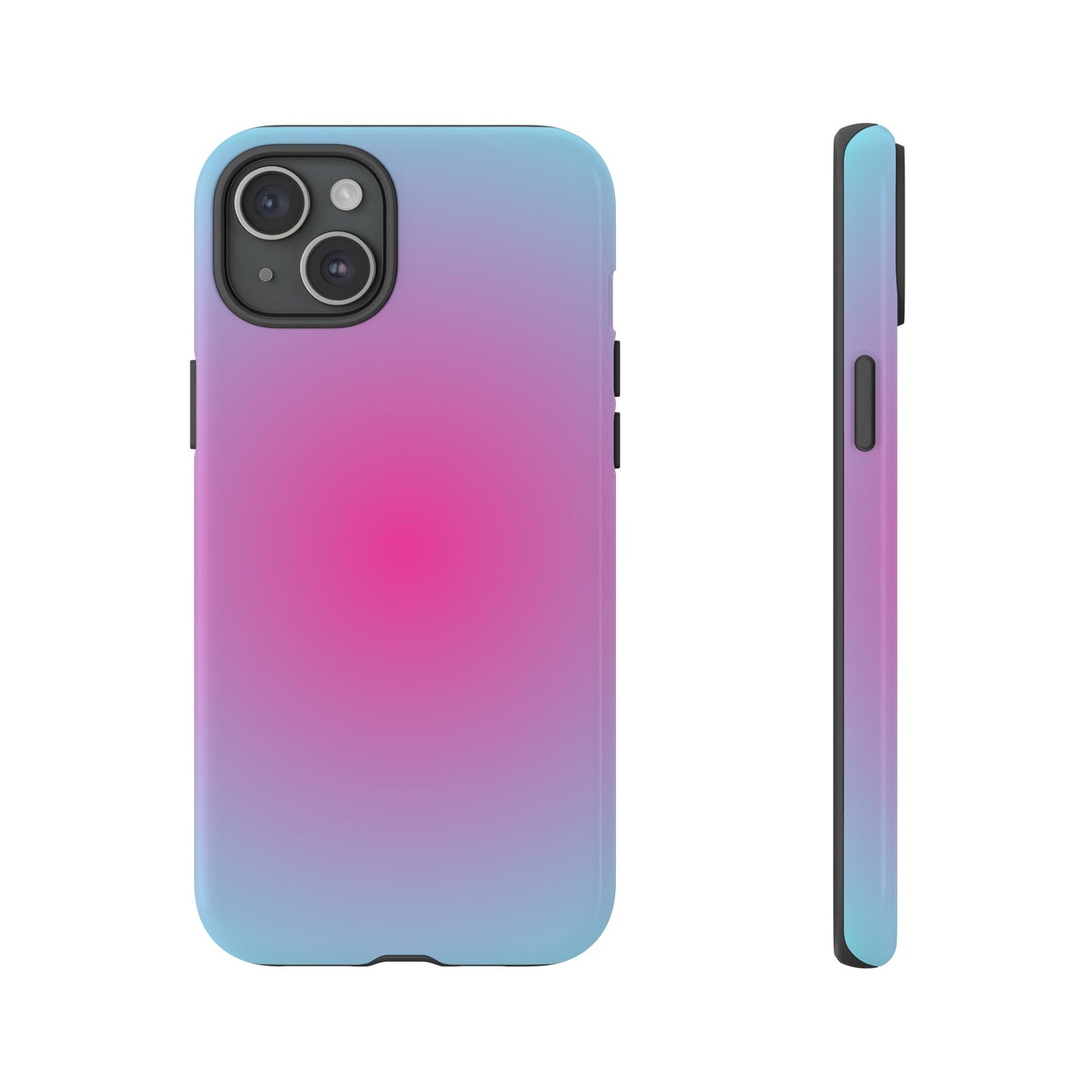Blue to pink aura
