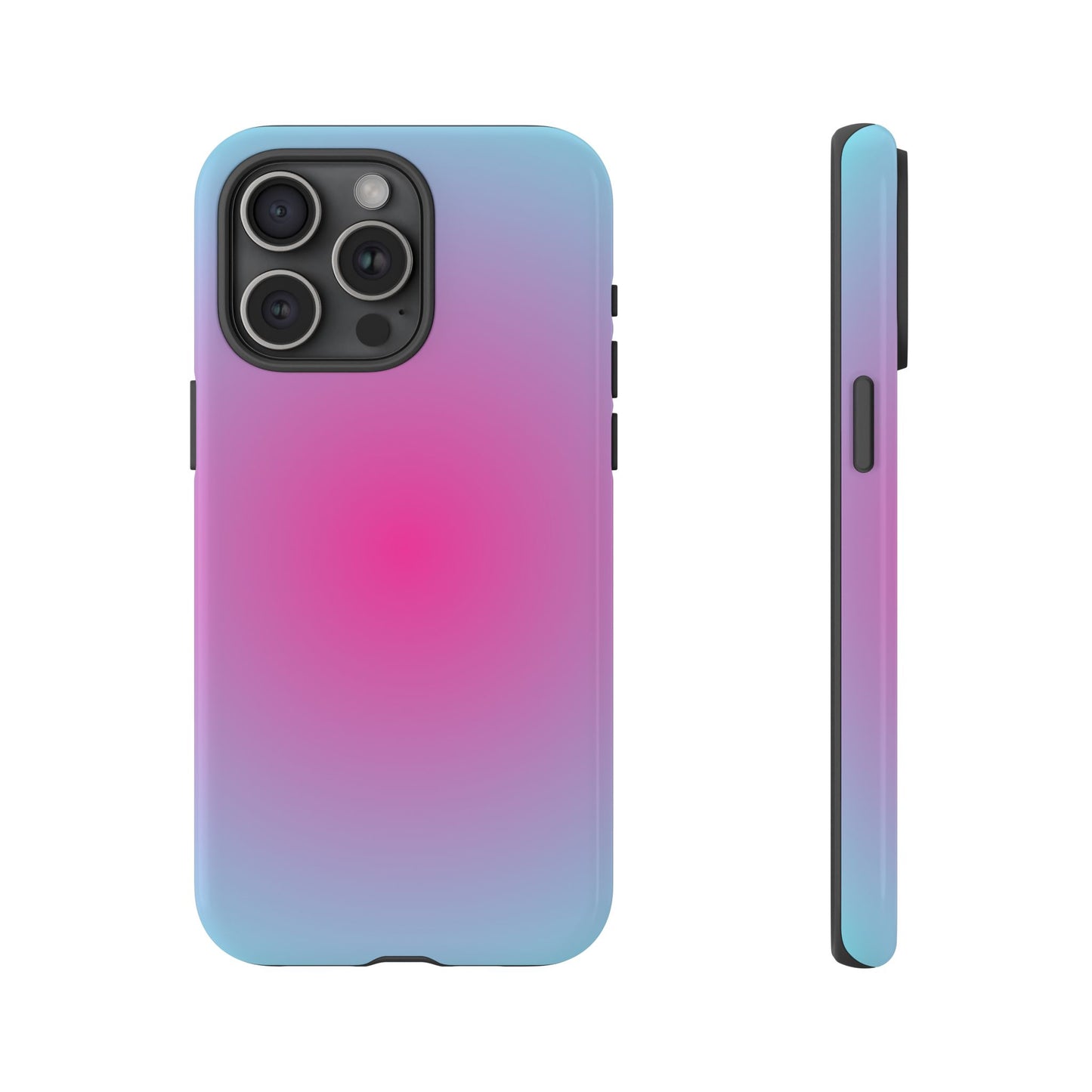 Blue to pink aura