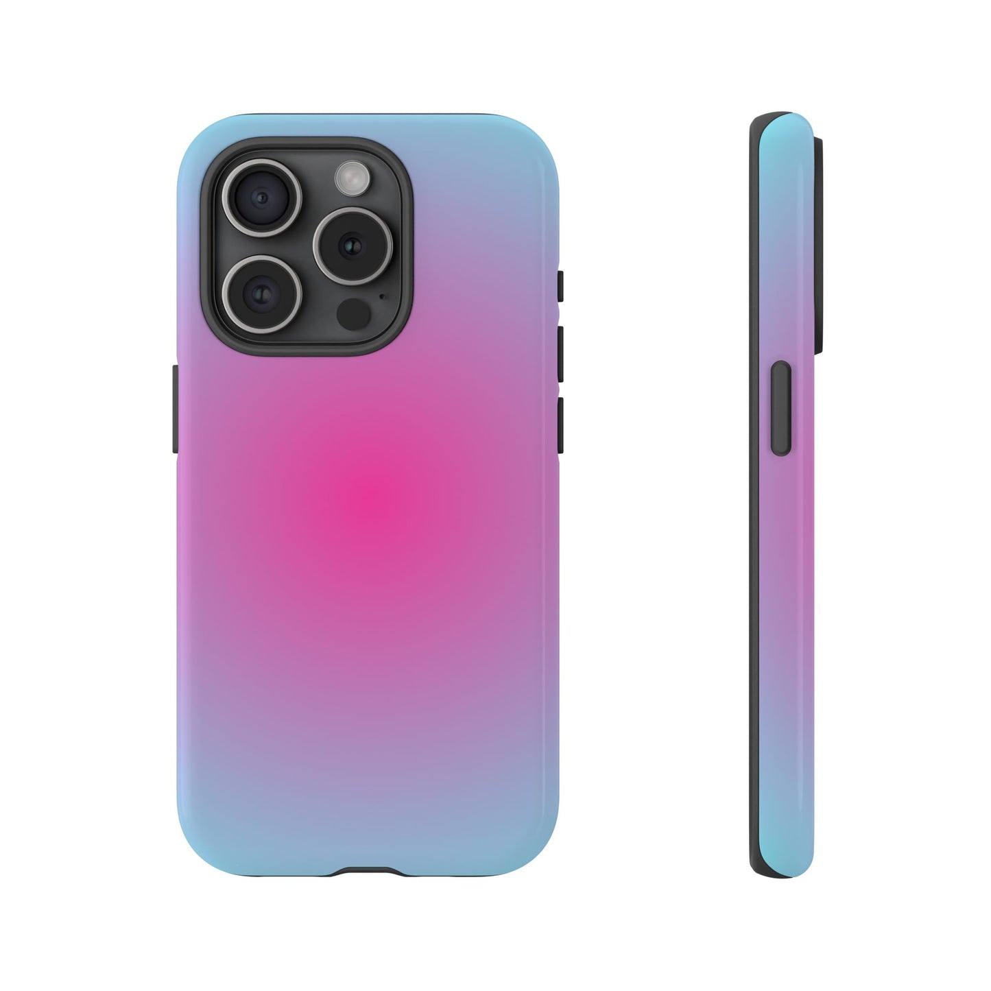 Blue to pink aura