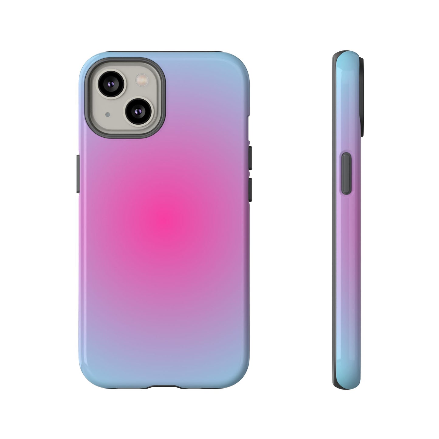 Blue to pink aura