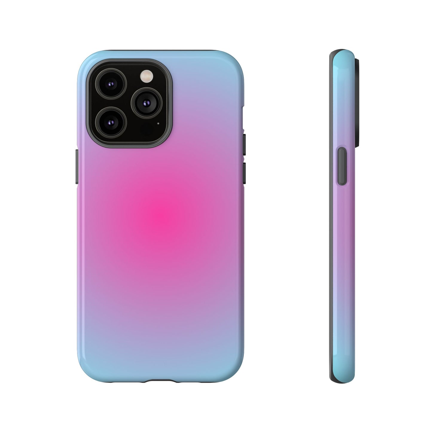 Blue to pink aura