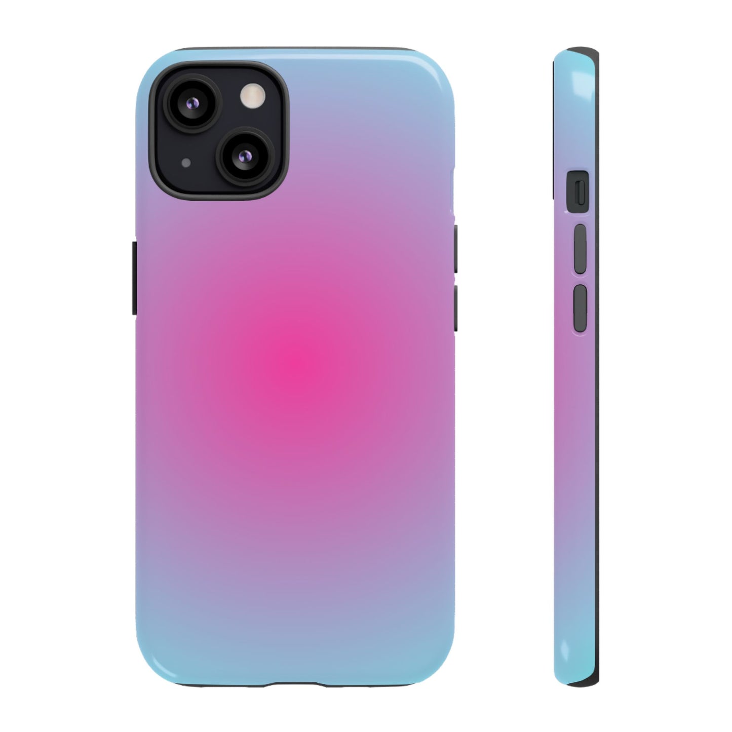 Blue to pink aura