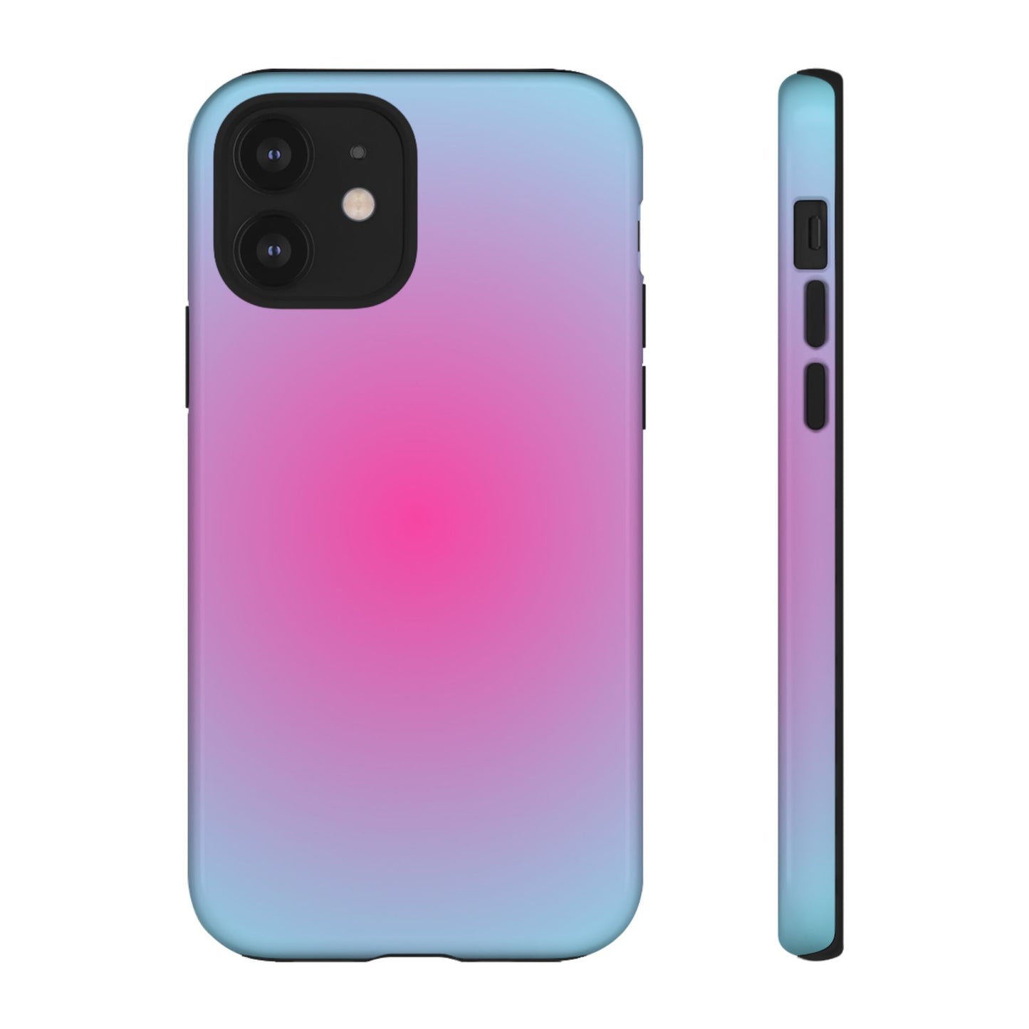 Blue to pink aura