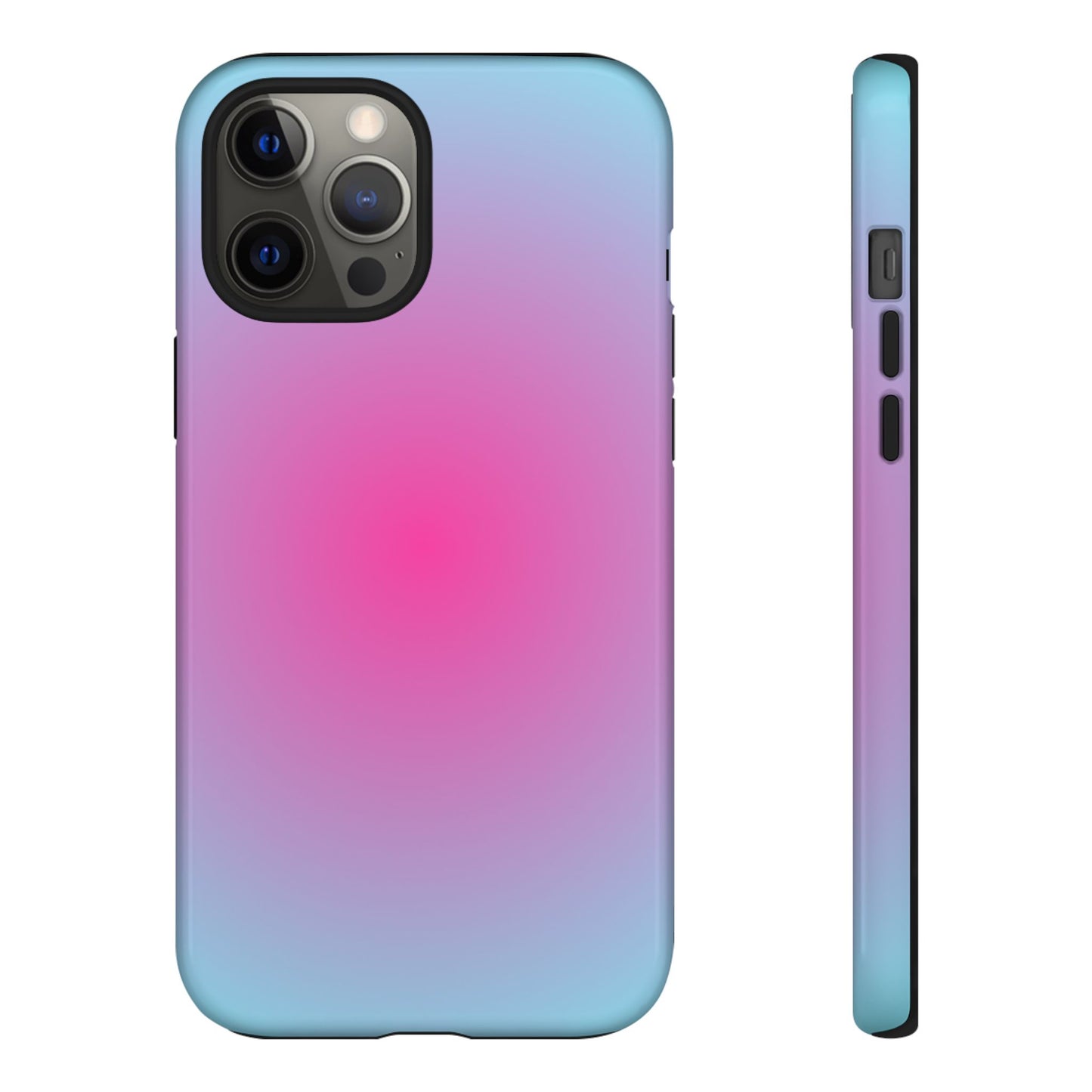 Blue to pink aura